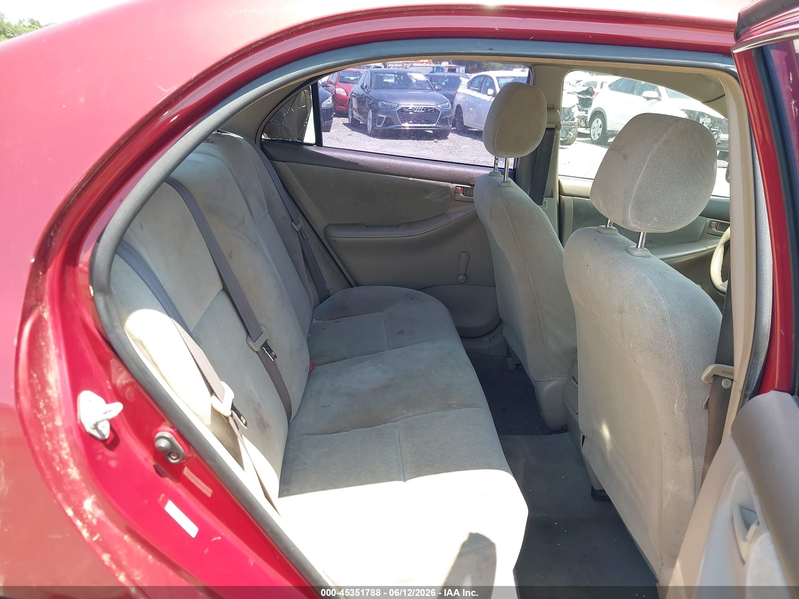 2004 Toyota Corolla Ce Burgundy vin: JTDBR32E942031458
