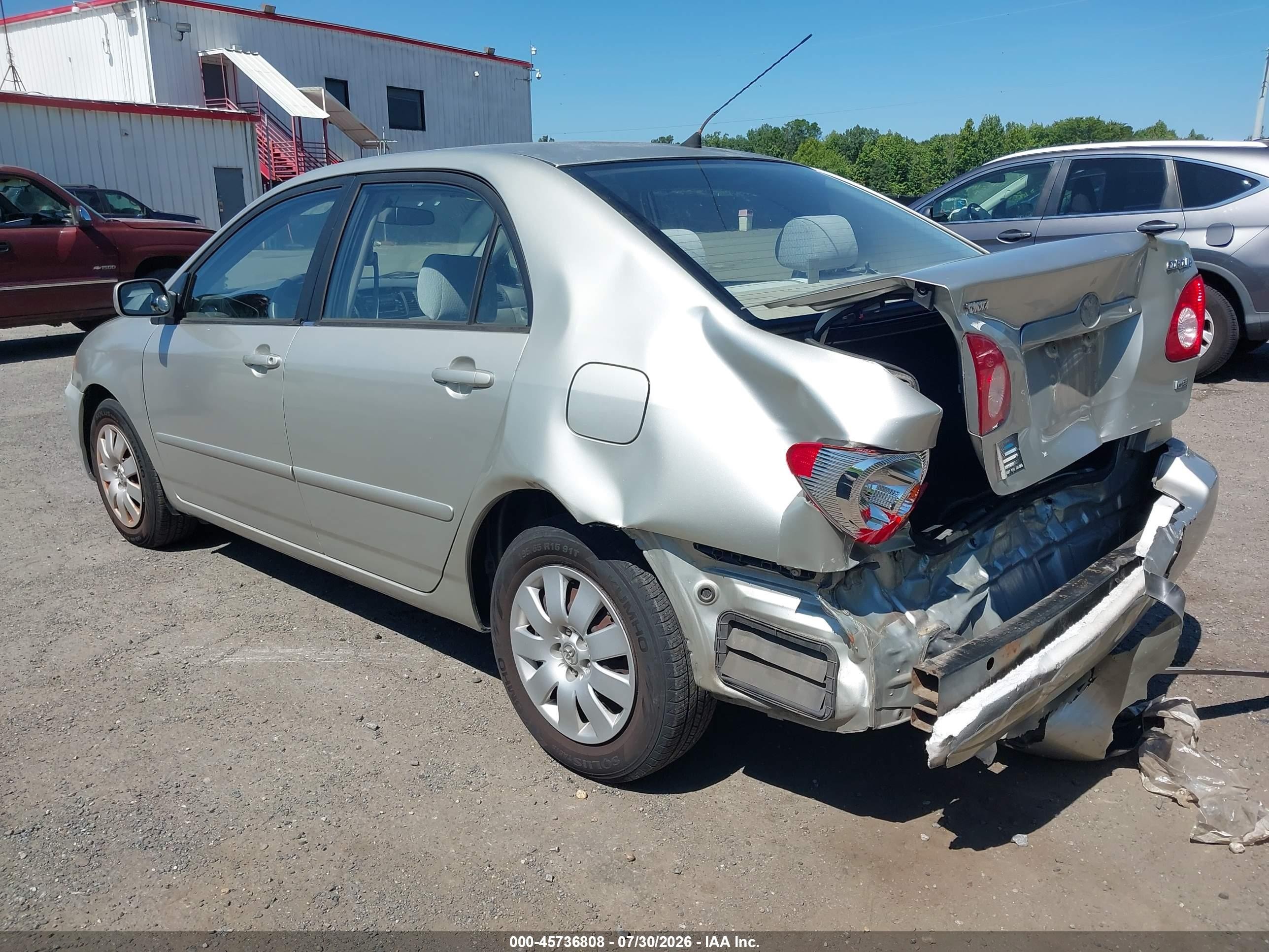 2004 Toyota Corolla Le Silver vin: JTDBR32E942034151