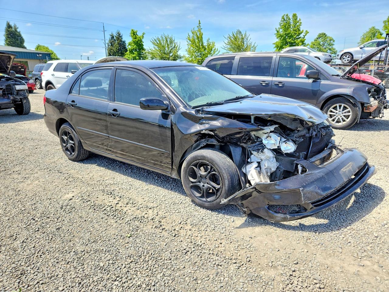 2005 Toyota Corolla Ce/le/s Black vin: JTDBR32E952052313