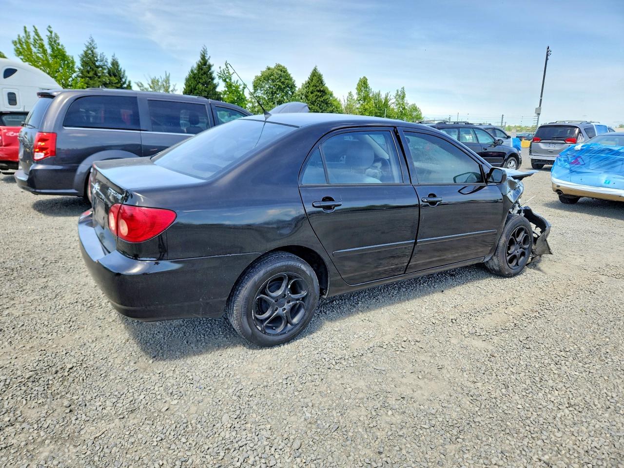 2005 Toyota Corolla Ce/le/s Black vin: JTDBR32E952052313