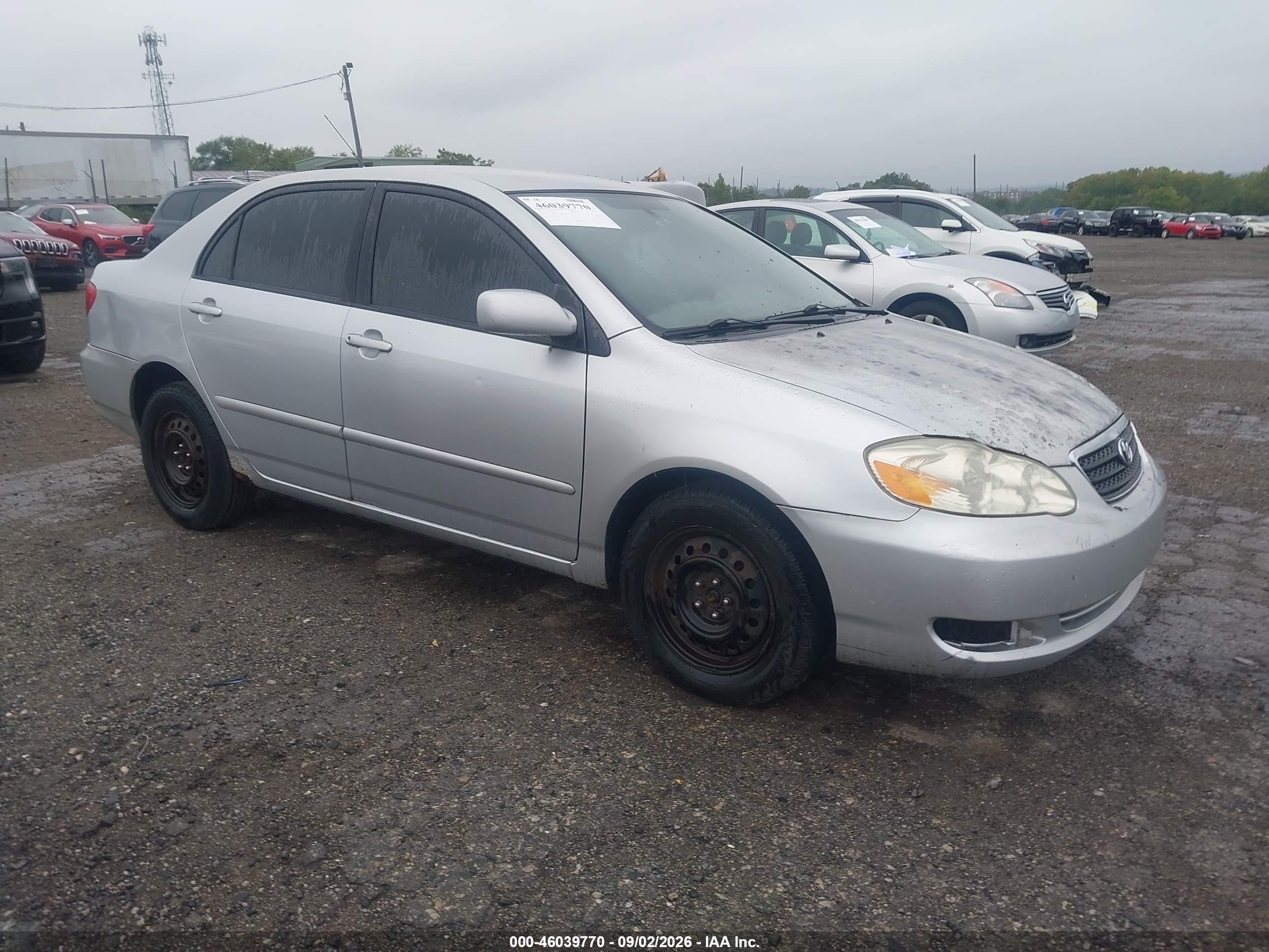 2005 Toyota Corolla Le Silver vin: JTDBR32E952056717