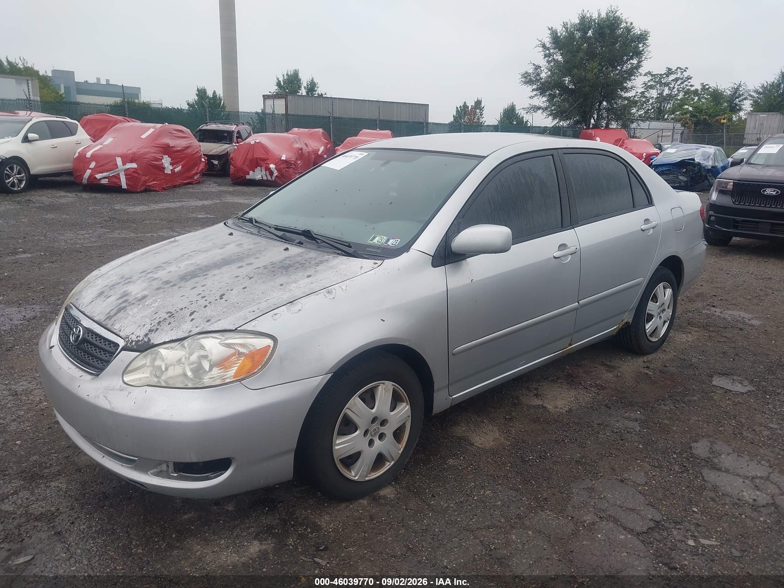 2005 Toyota Corolla Le Silver vin: JTDBR32E952056717