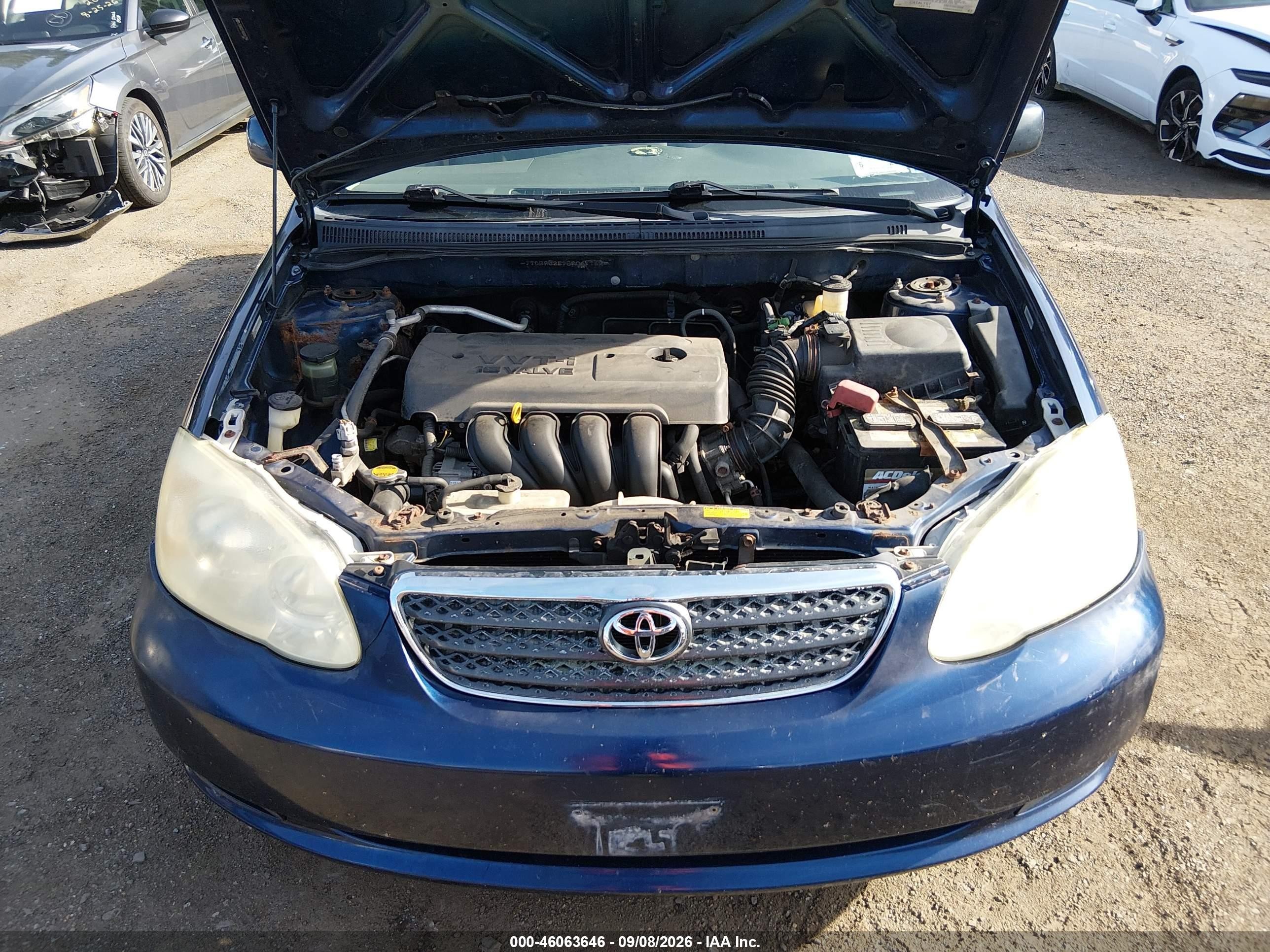 2005 Toyota Corolla Le Синий vin: JTDBR32E952061769