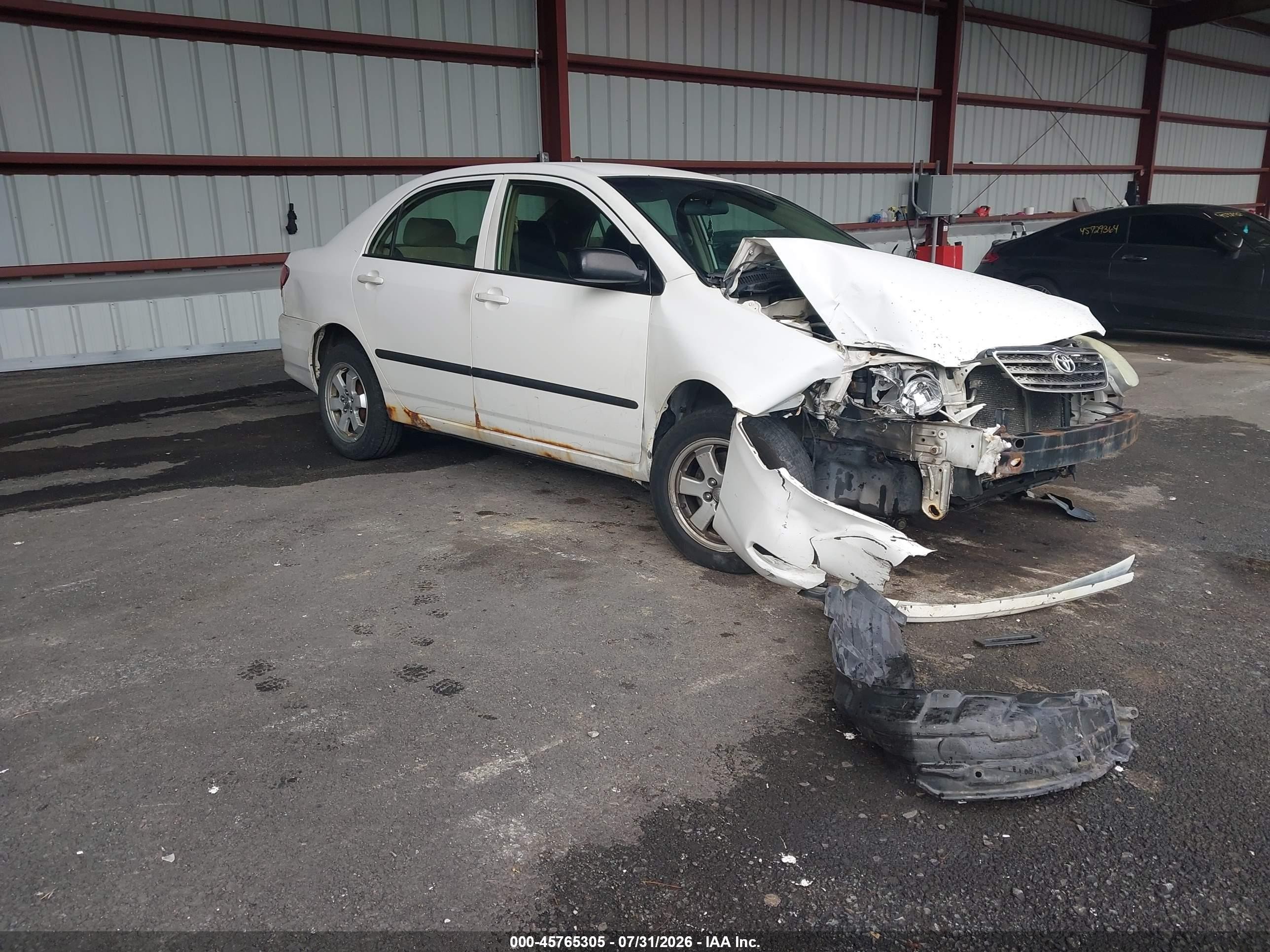 2006 Toyota Corolla Ce Белый vin: JTDBR32E960058979