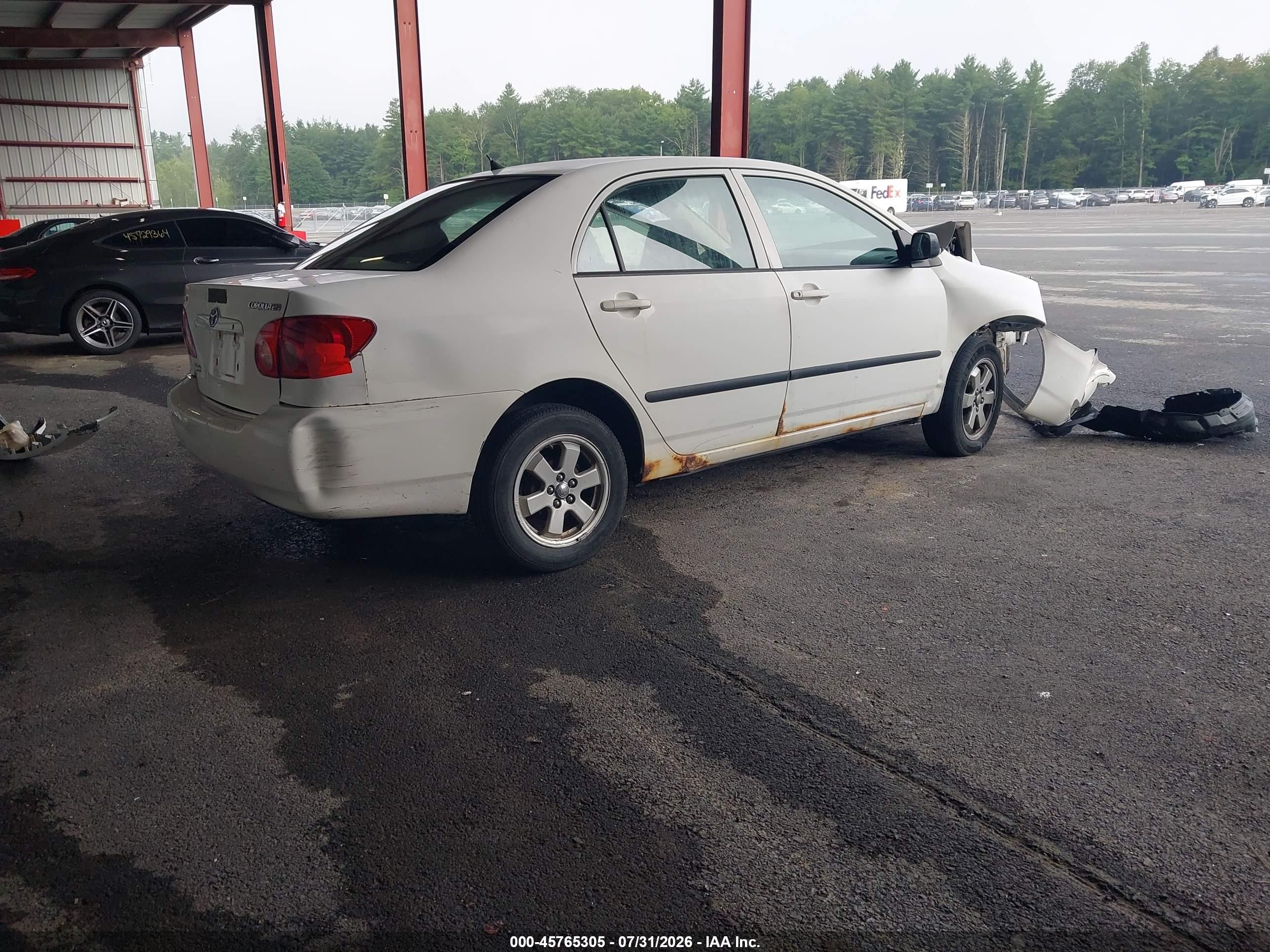 2006 Toyota Corolla Ce Белый vin: JTDBR32E960058979