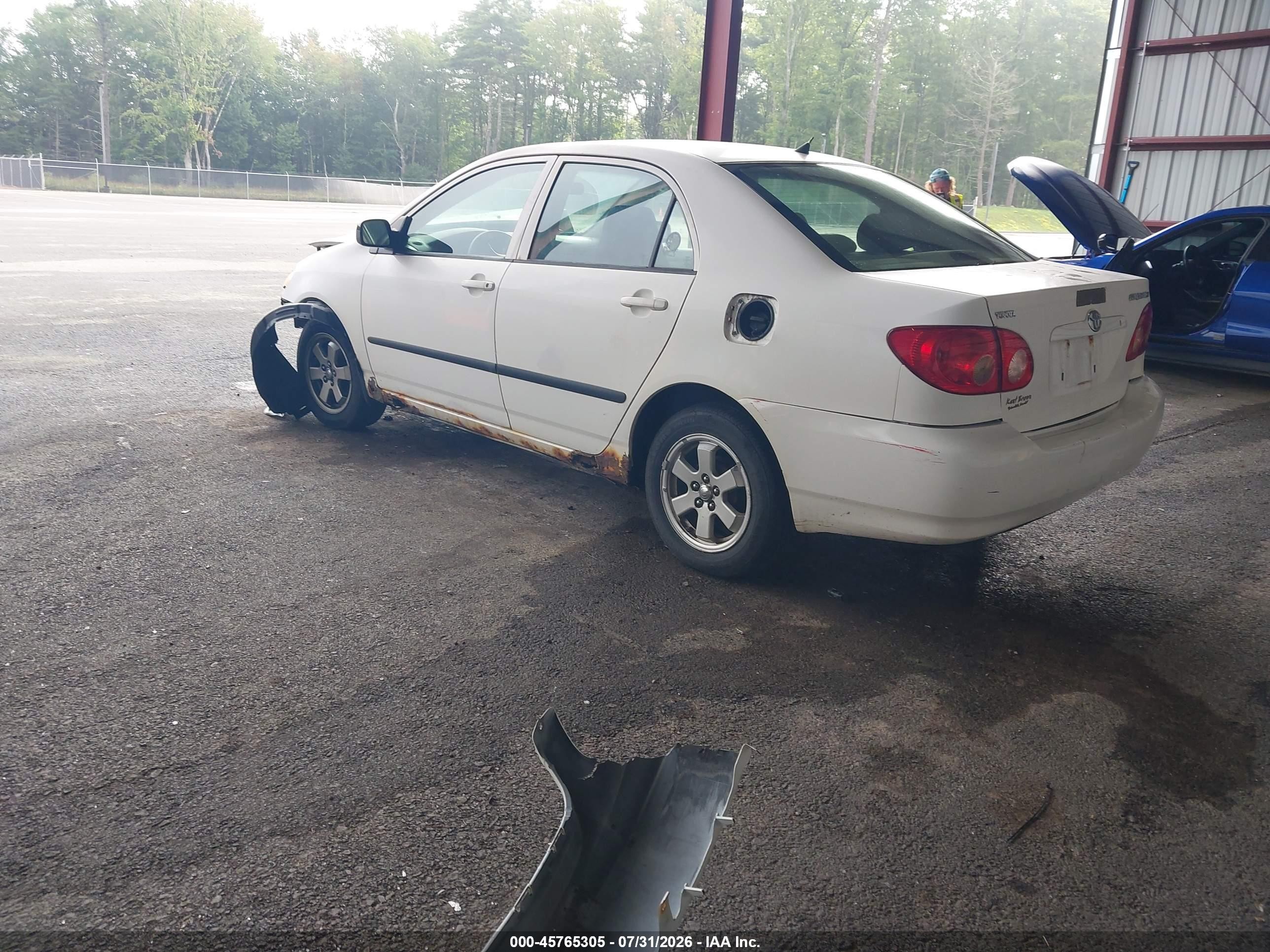 2006 Toyota Corolla Ce Белый vin: JTDBR32E960058979