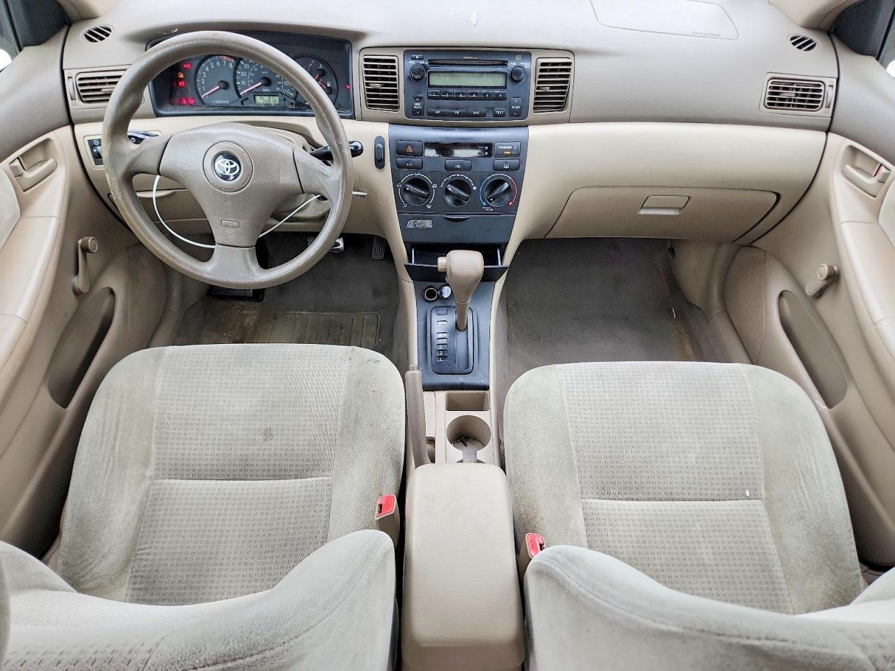 2006 Toyota Corolla Ce White vin: JTDBR32E960066368