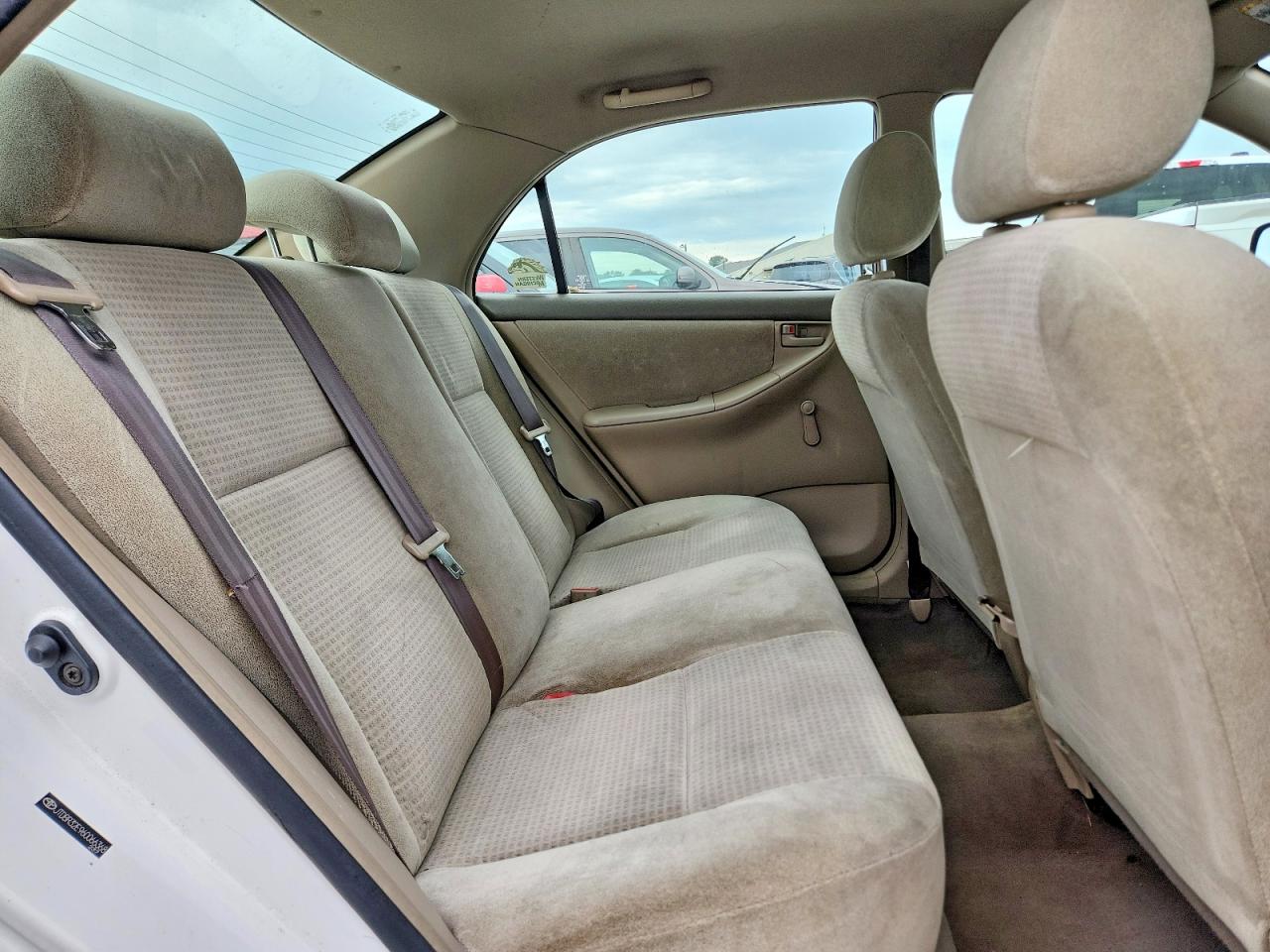 2006 Toyota Corolla Ce White vin: JTDBR32E960066368
