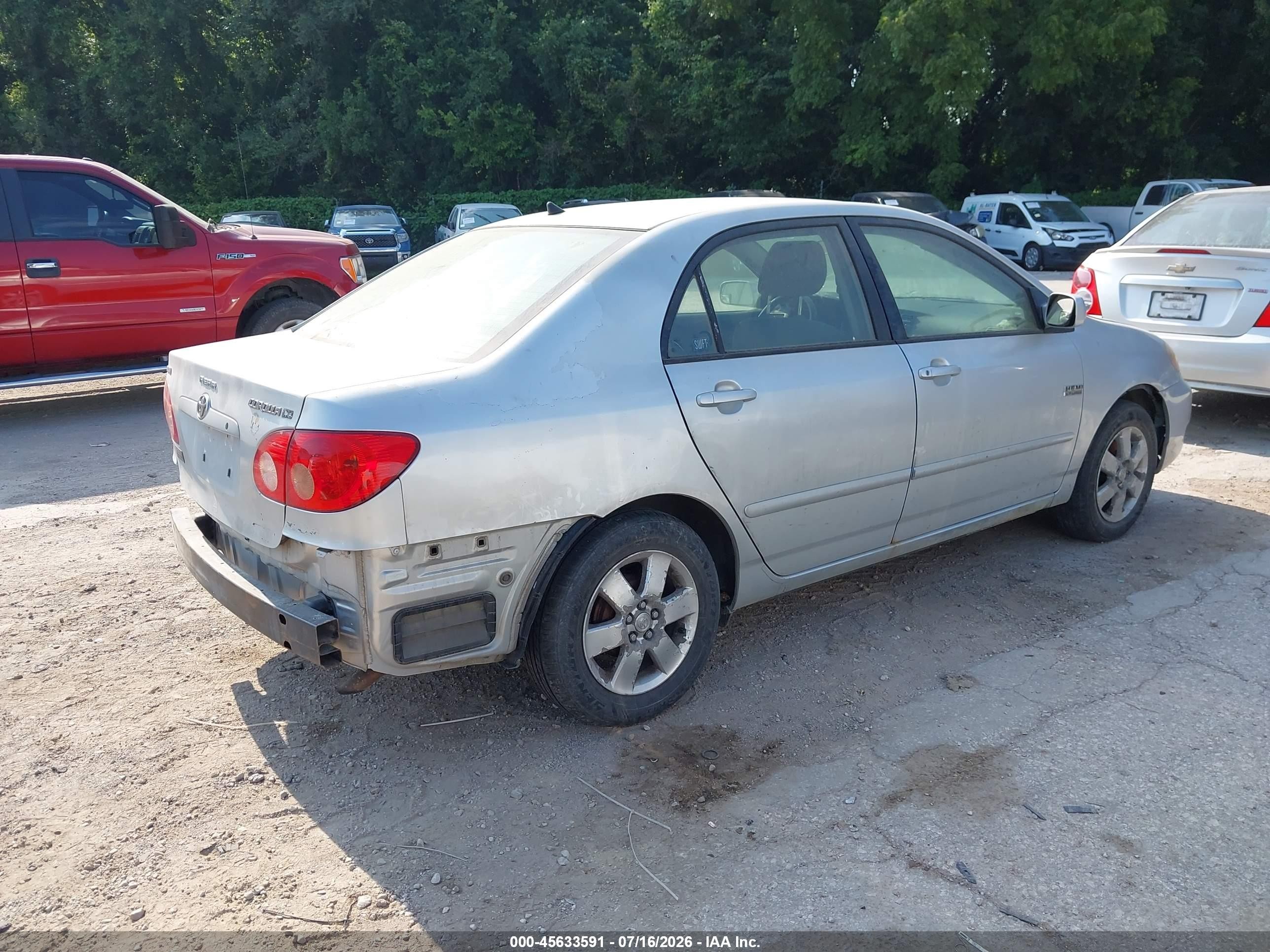 2006 Toyota Corolla Le Silver vin: JTDBR32E960069965