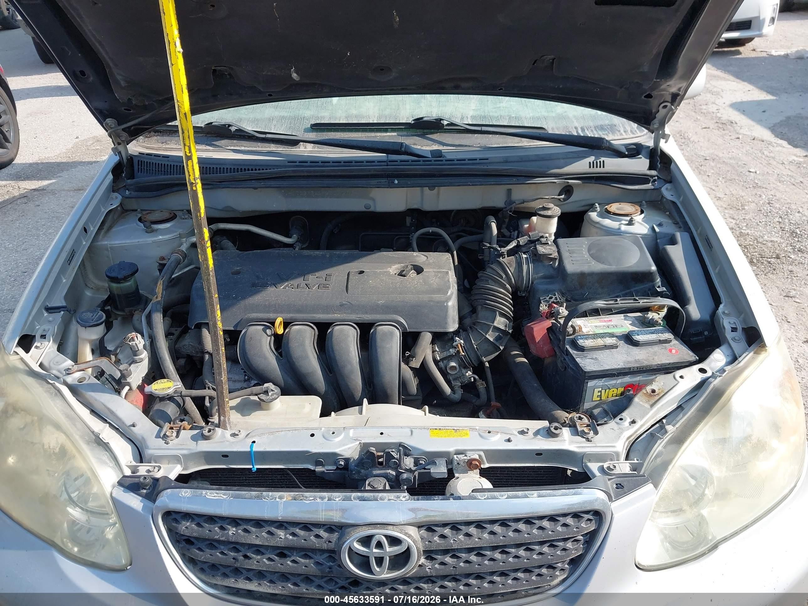 2006 Toyota Corolla Le Silver vin: JTDBR32E960069965