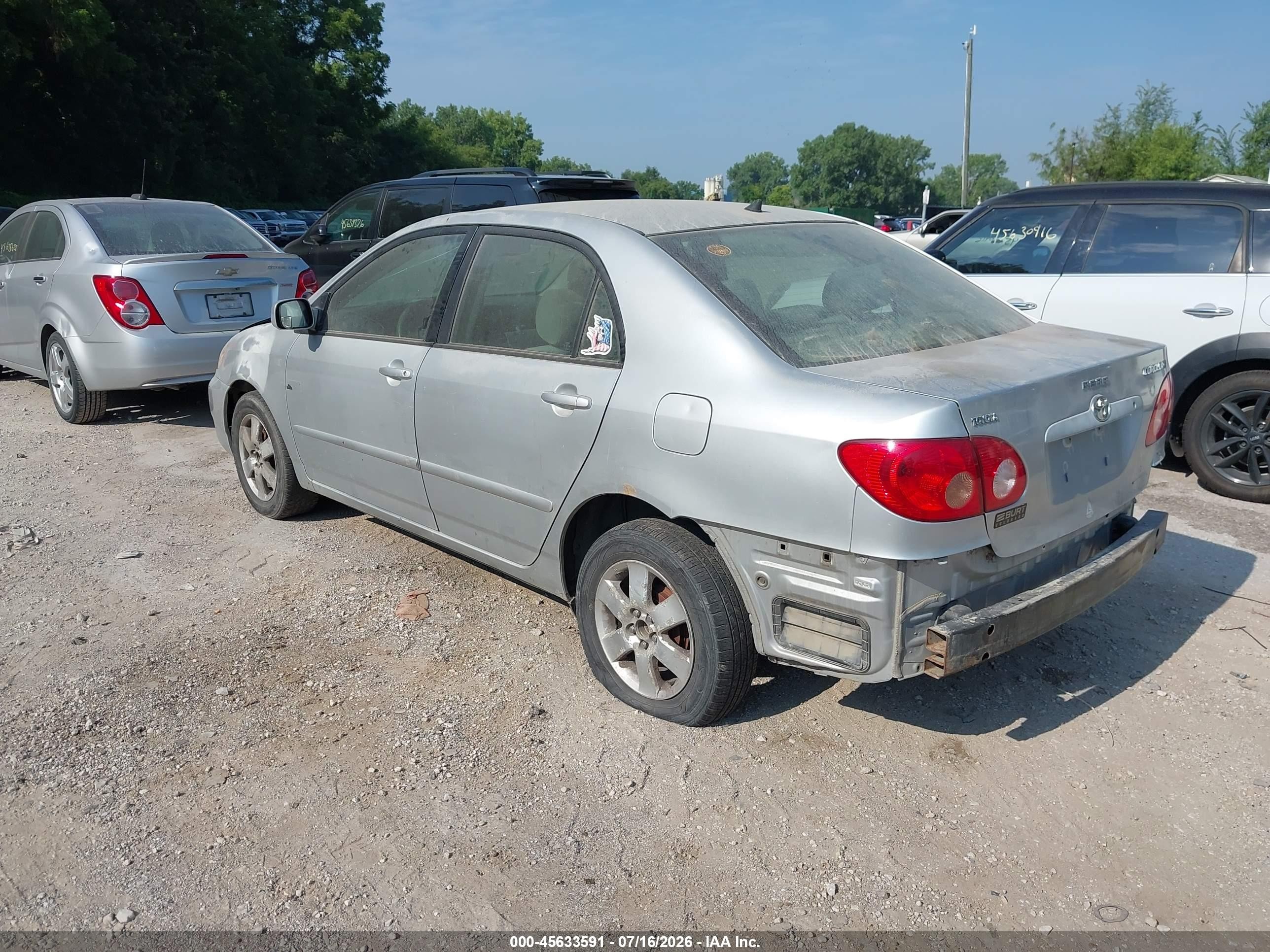 2006 Toyota Corolla Le Silver vin: JTDBR32E960069965