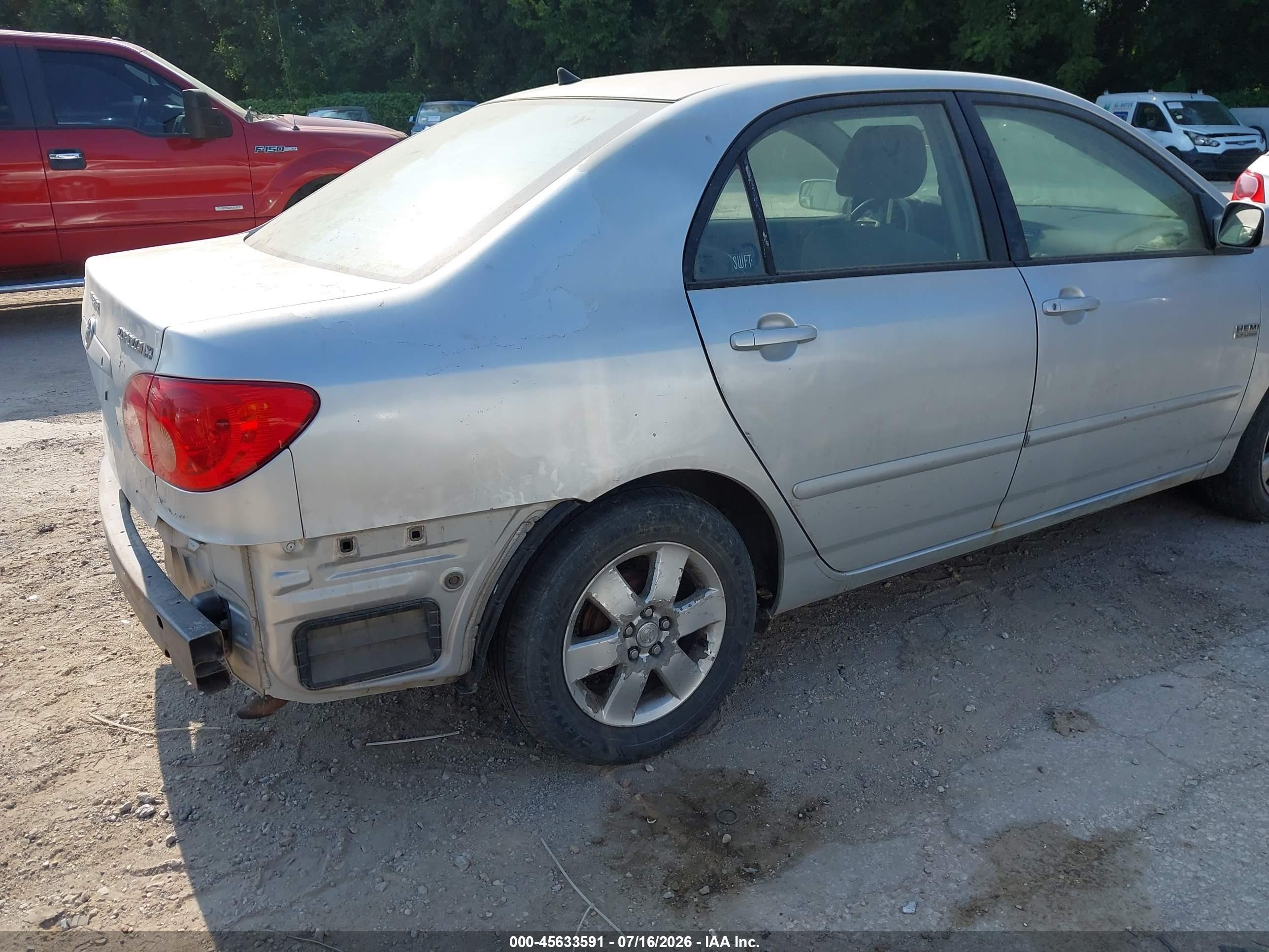 2006 Toyota Corolla Le Silver vin: JTDBR32E960069965