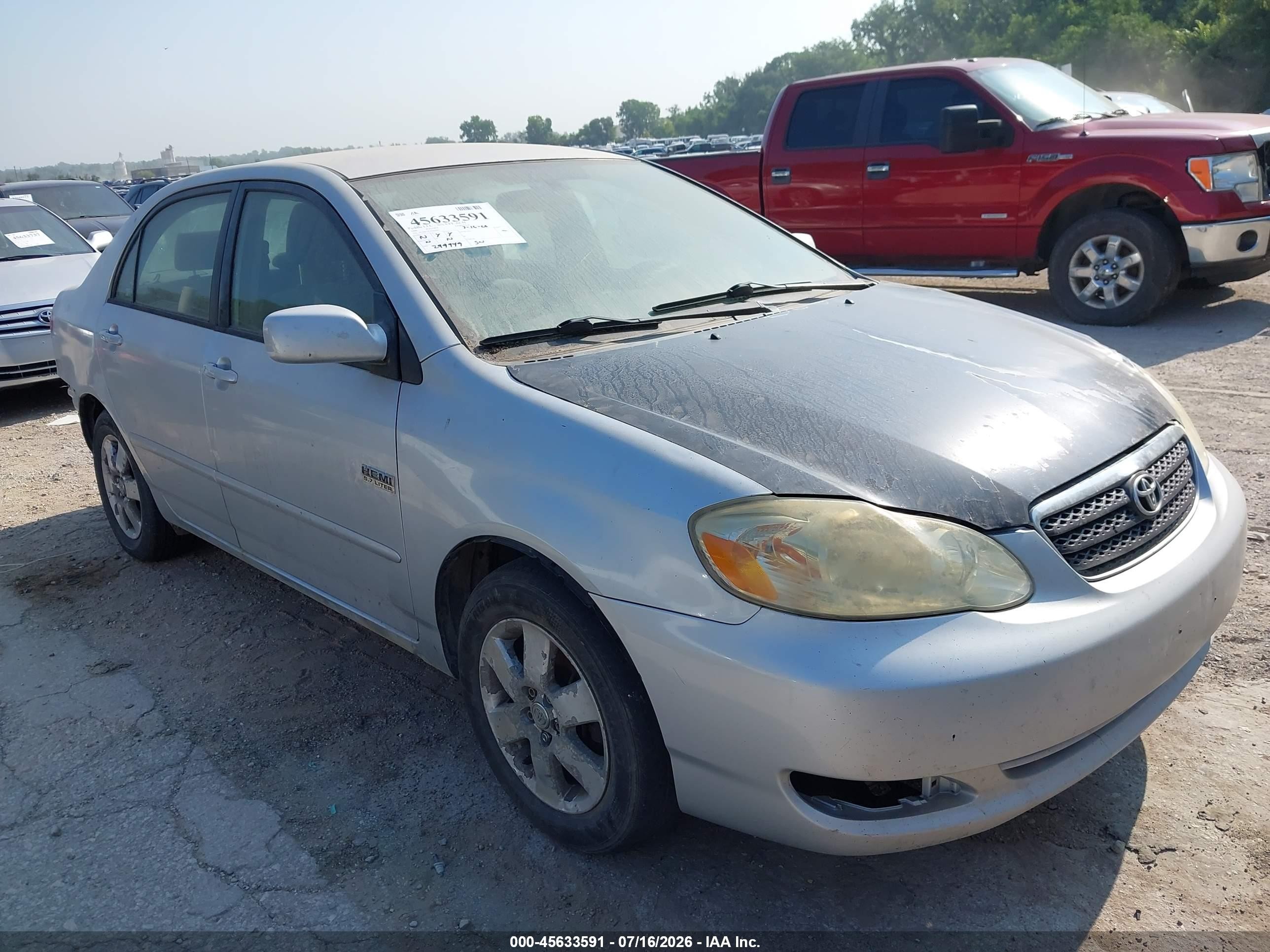 2006 Toyota Corolla Le Silver vin: JTDBR32E960069965