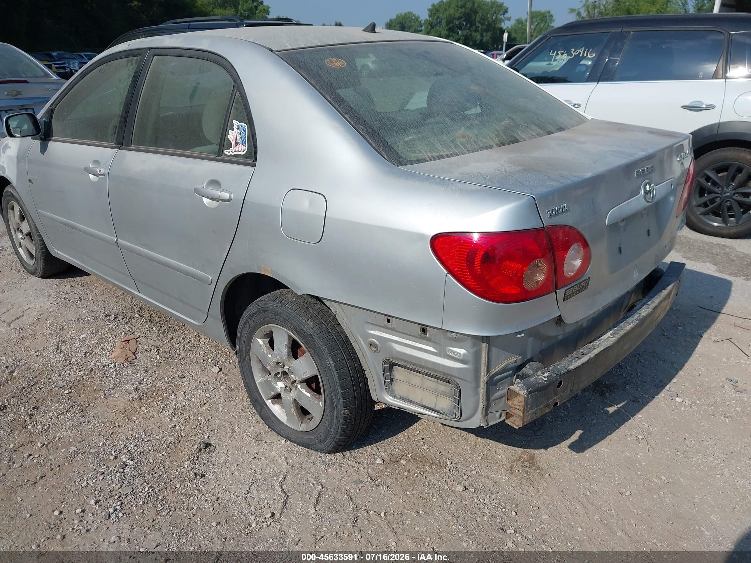 2006 Toyota Corolla Le Silver vin: JTDBR32E960069965