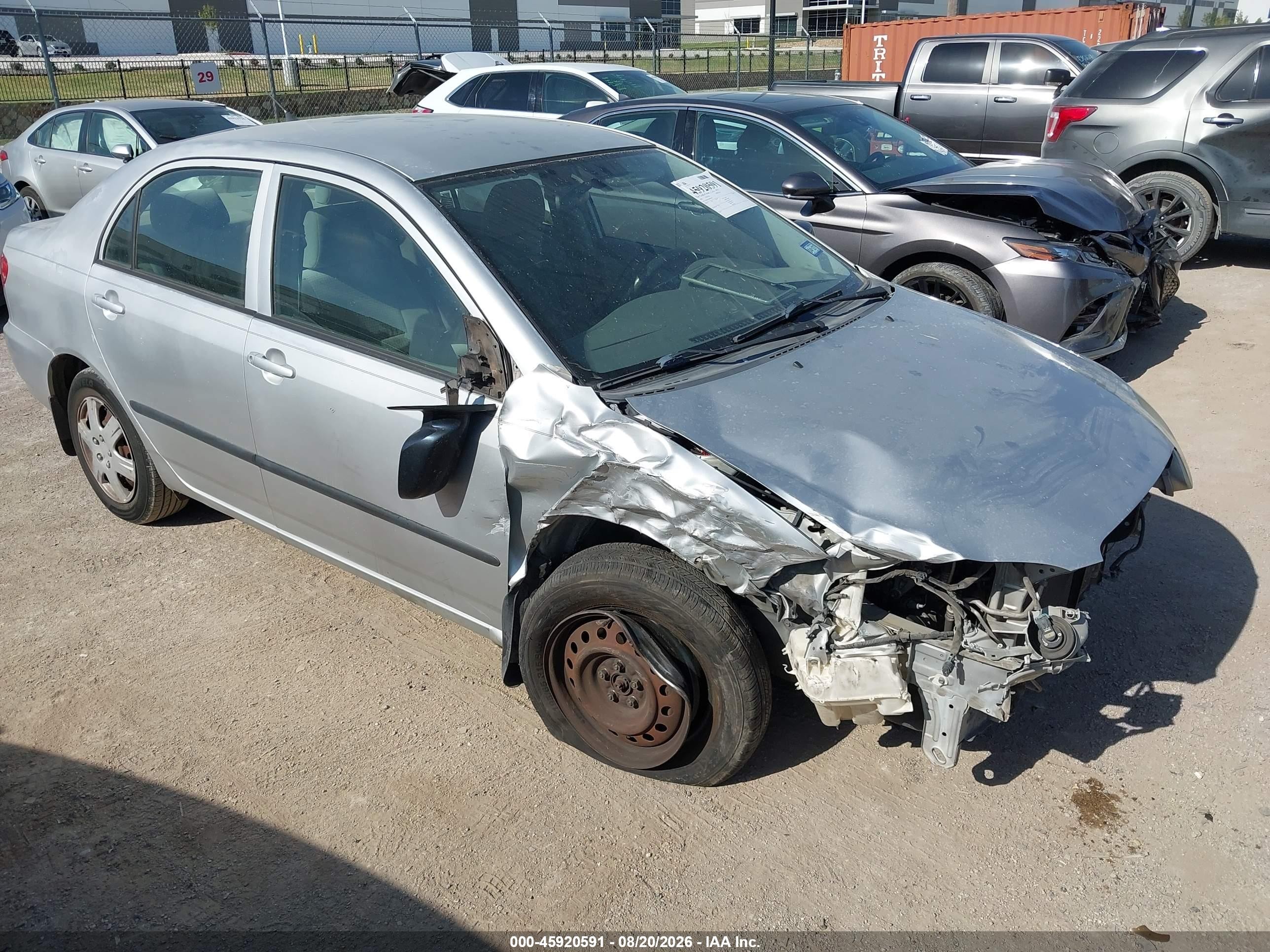 2006 Toyota Corolla Ce Серебряный vin: JTDBR32E960077869