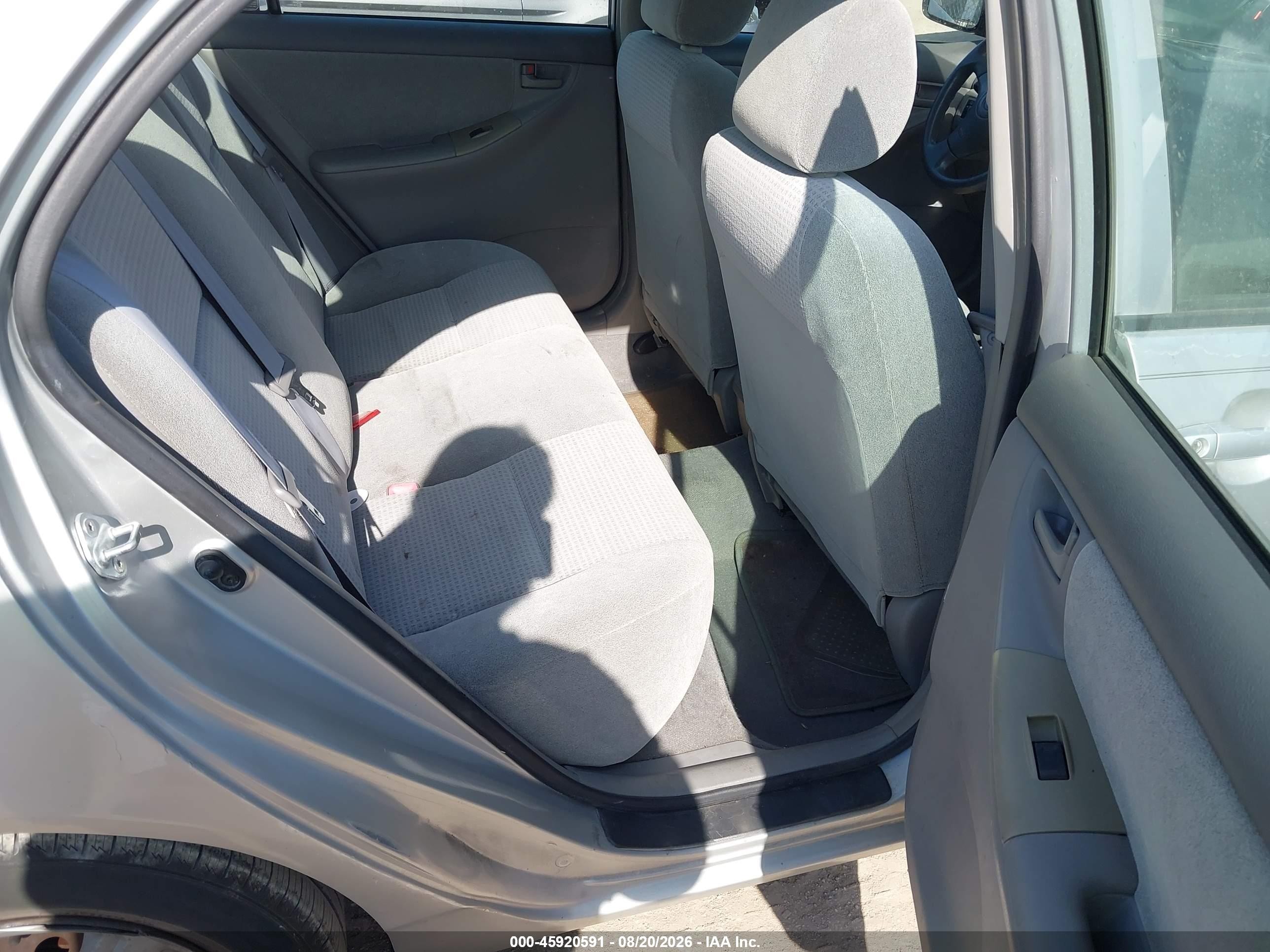 2006 Toyota Corolla Ce Silver vin: JTDBR32E960077869