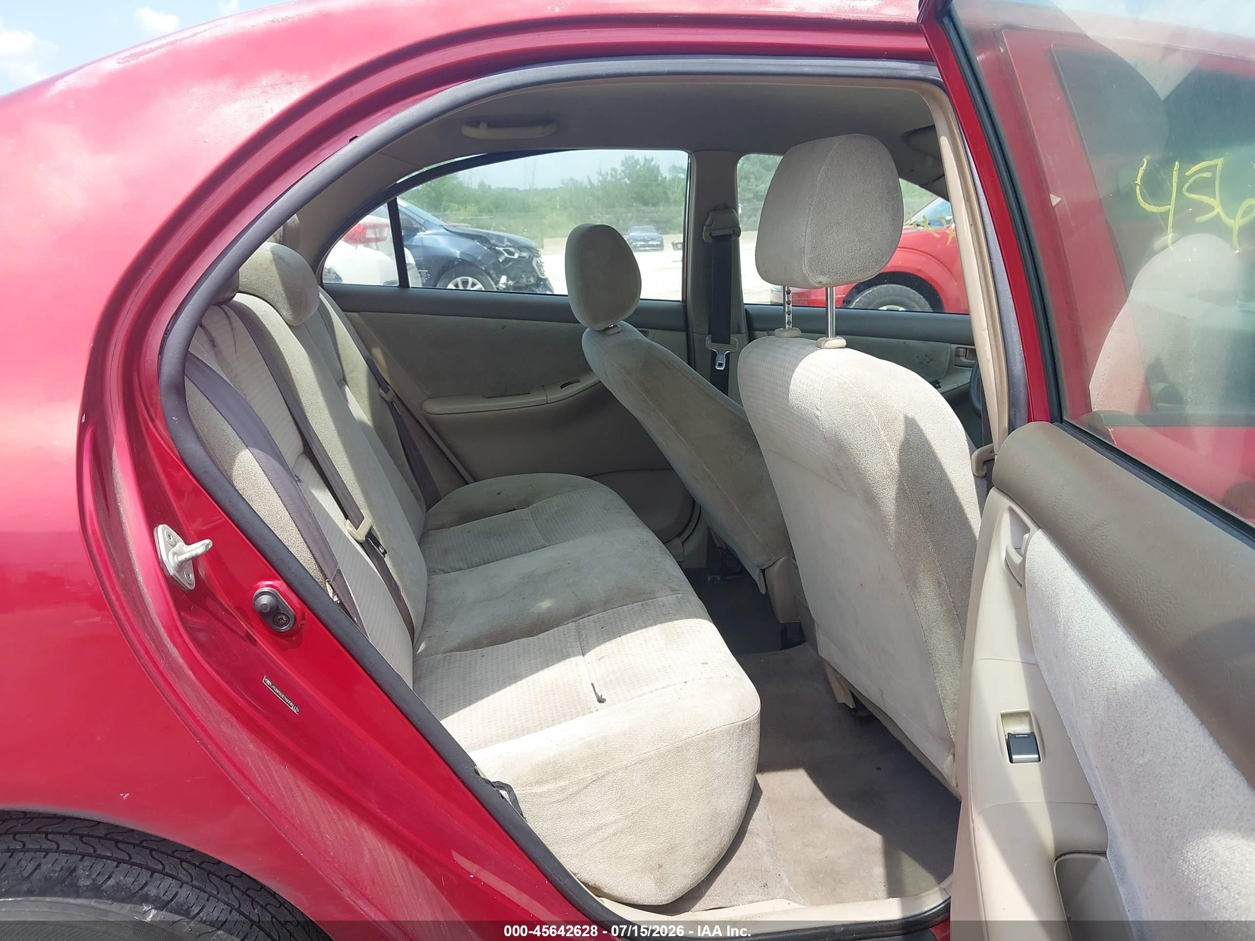 2006 Toyota Corolla Ce Red vin: JTDBR32E960081176