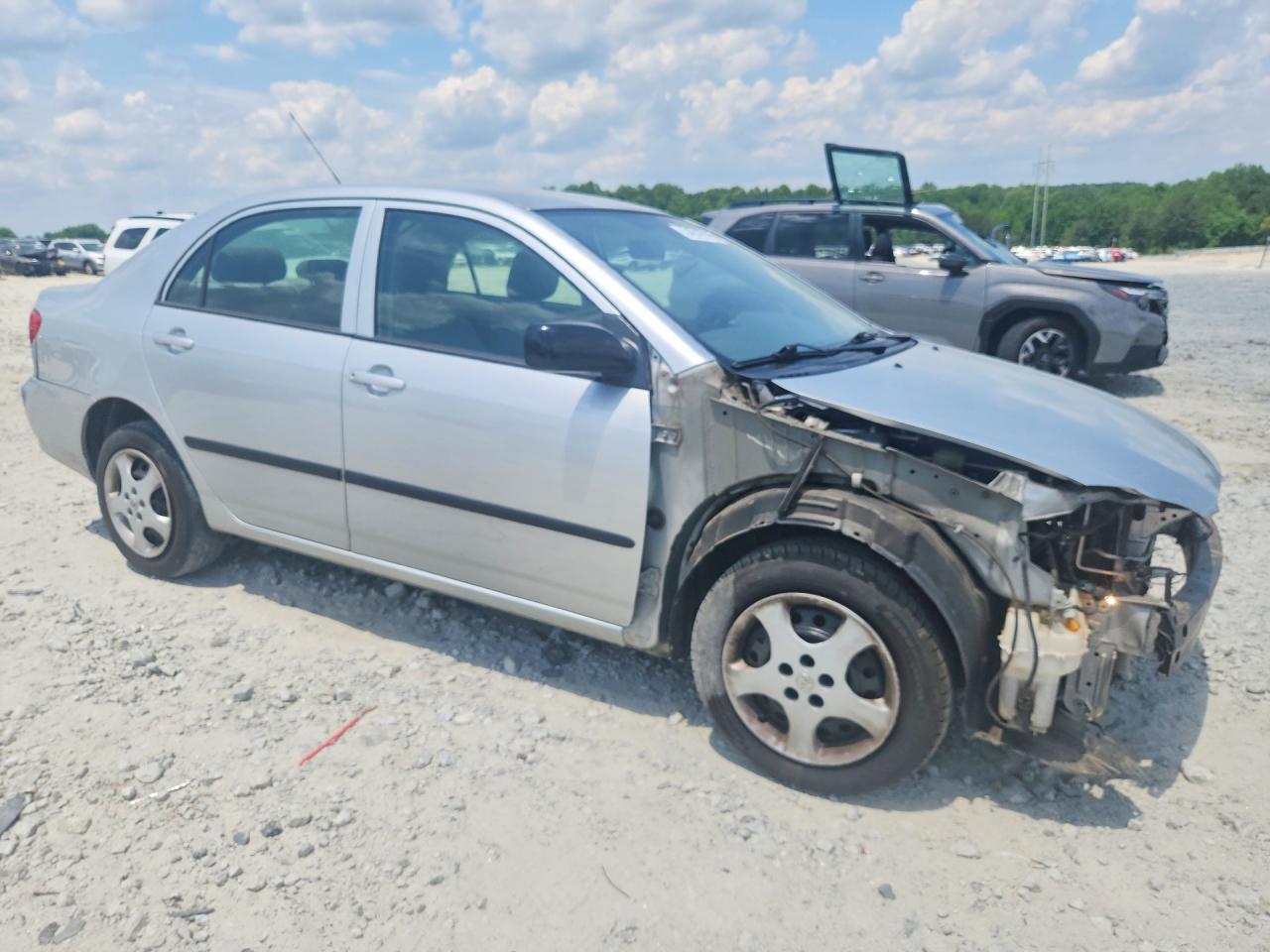 2006 Toyota Corolla Ce Silver vin: JTDBR32E960082263