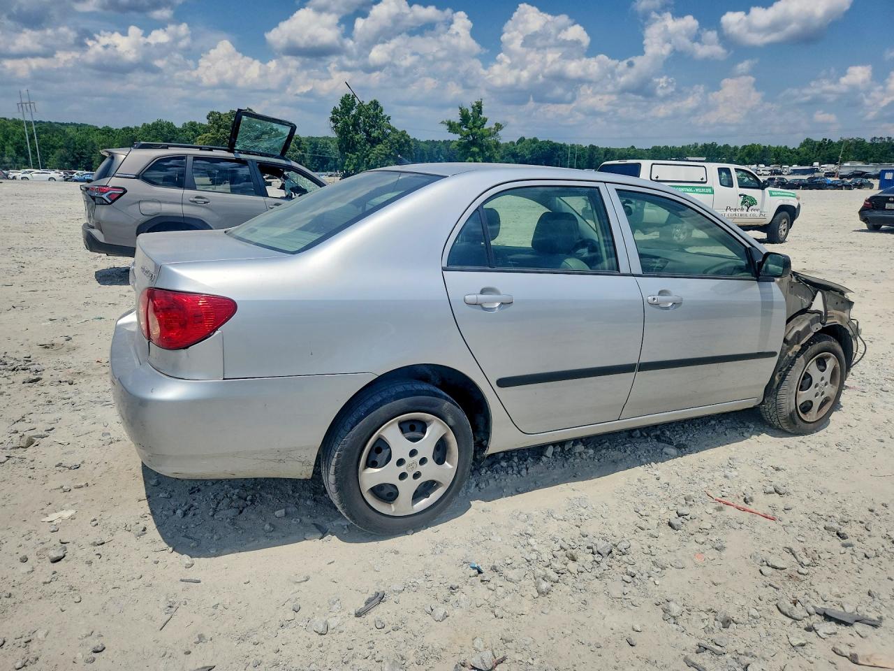 2006 Toyota Corolla Ce Silver vin: JTDBR32E960082263