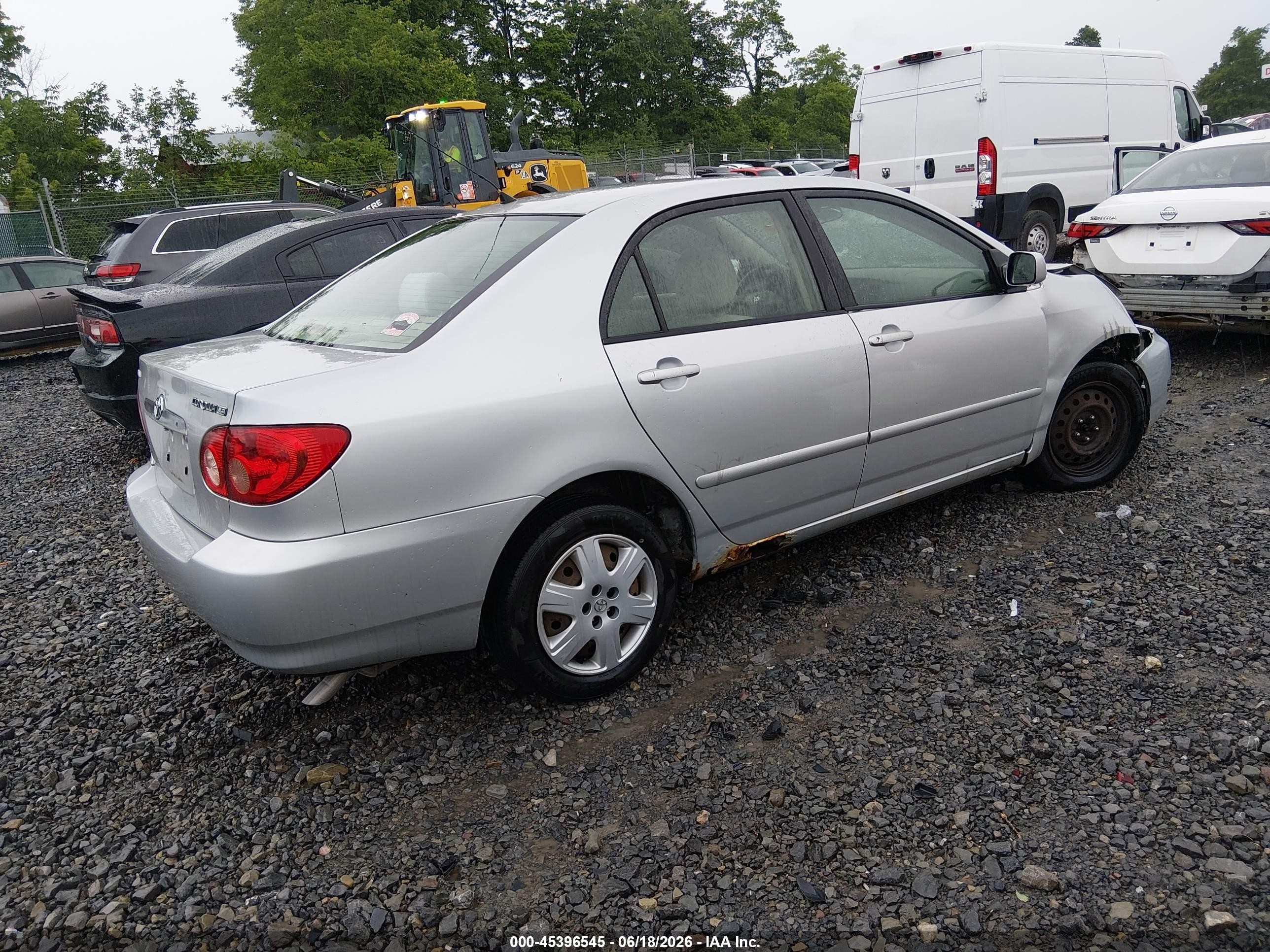 2006 Toyota Corolla Le Silver vin: JTDBR32E960086670