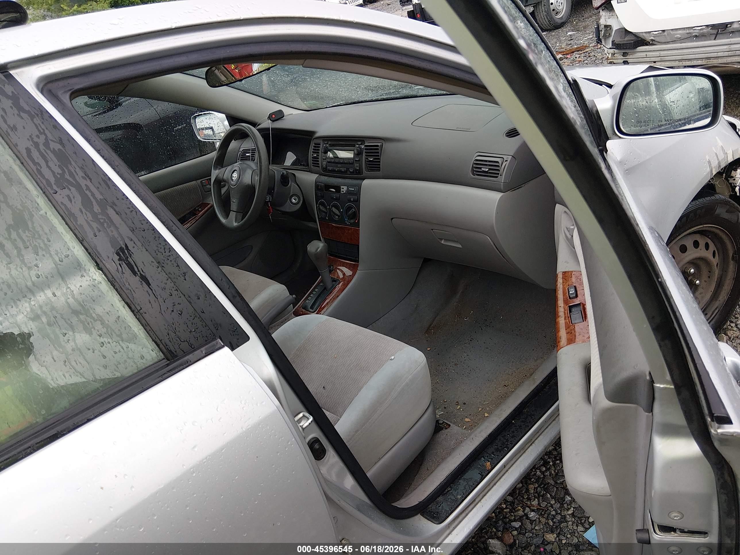 2006 Toyota Corolla Le Silver vin: JTDBR32E960086670