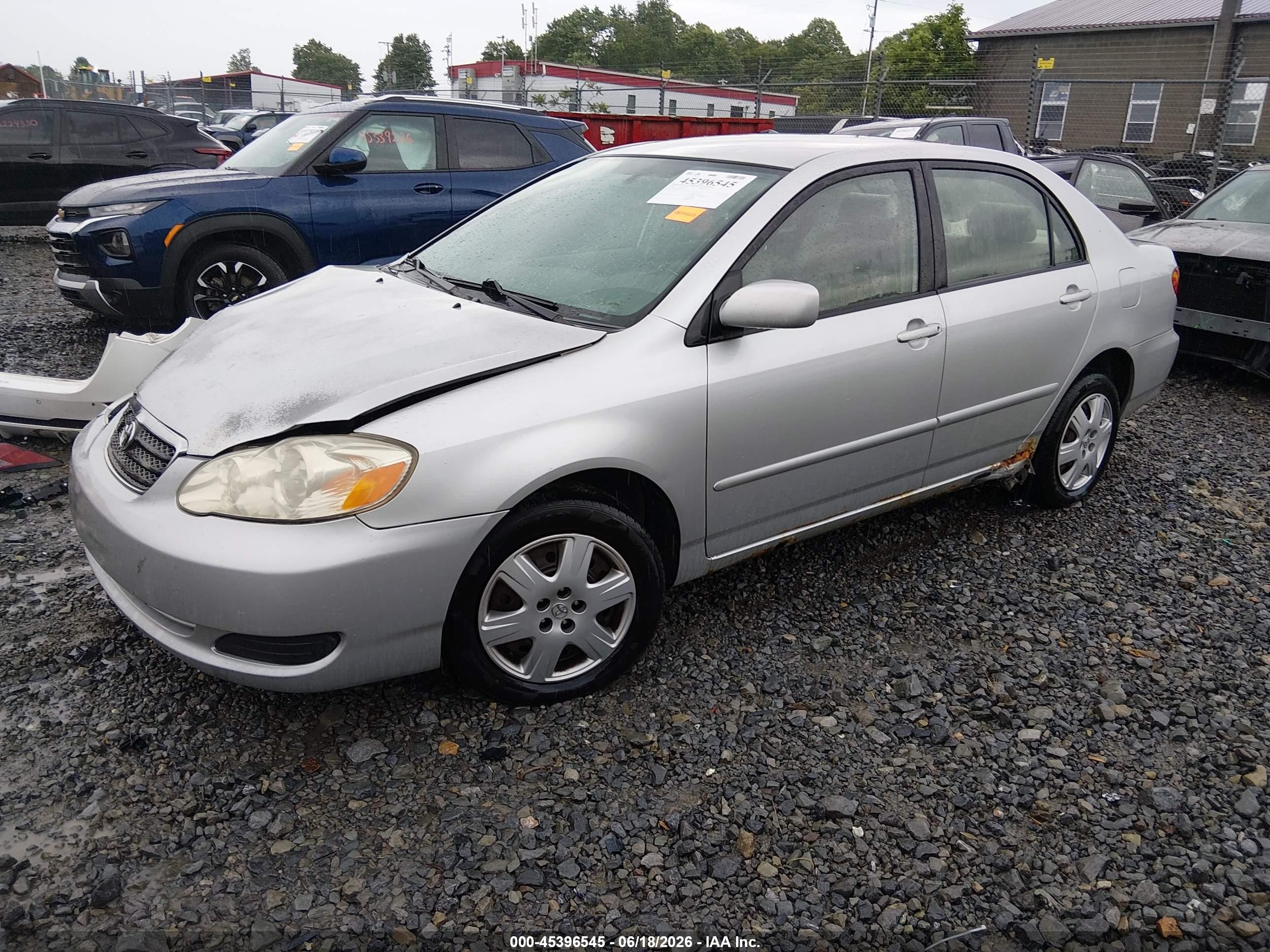 2006 Toyota Corolla Le Silver vin: JTDBR32E960086670