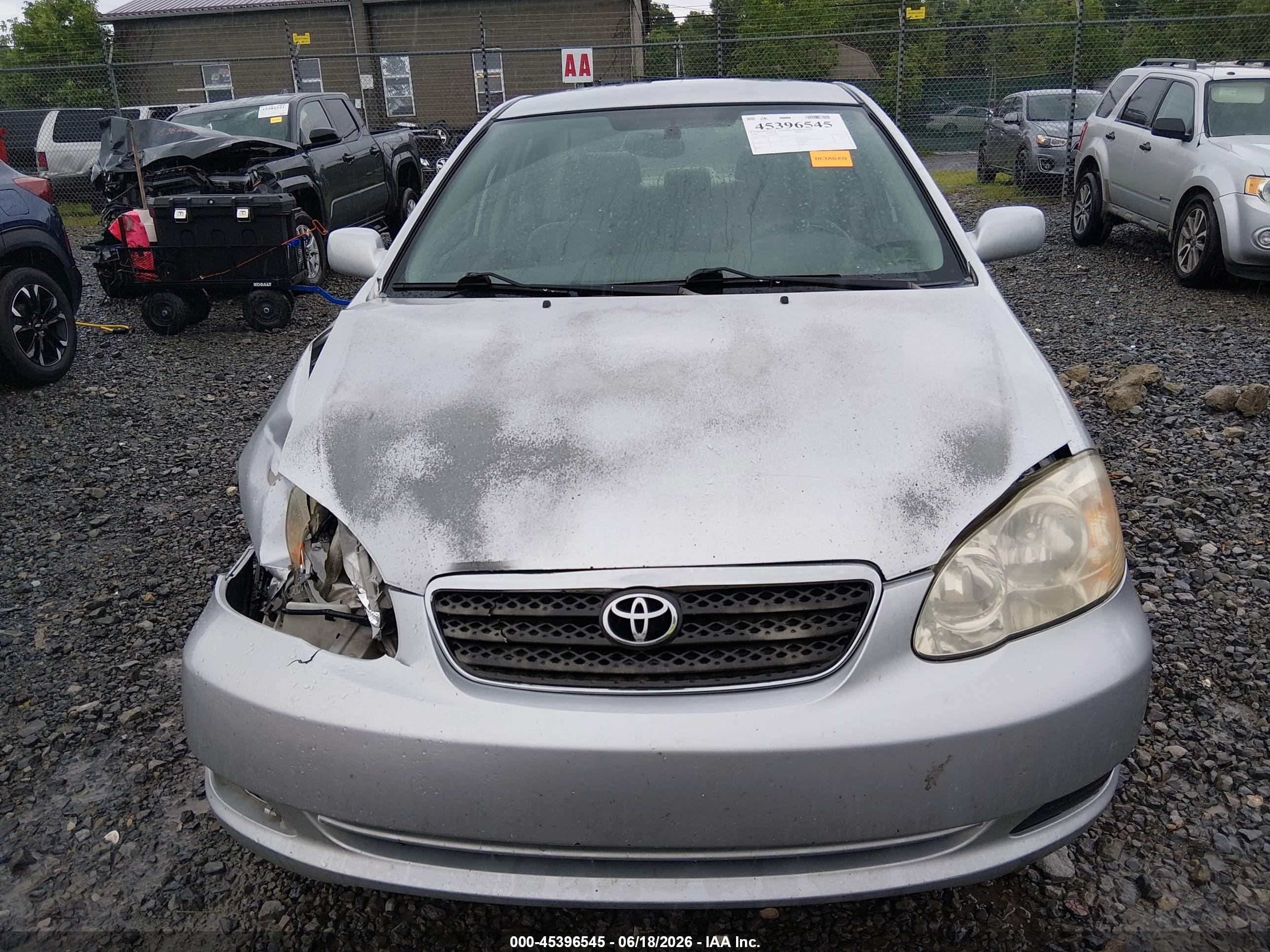 2006 Toyota Corolla Le Silver vin: JTDBR32E960086670
