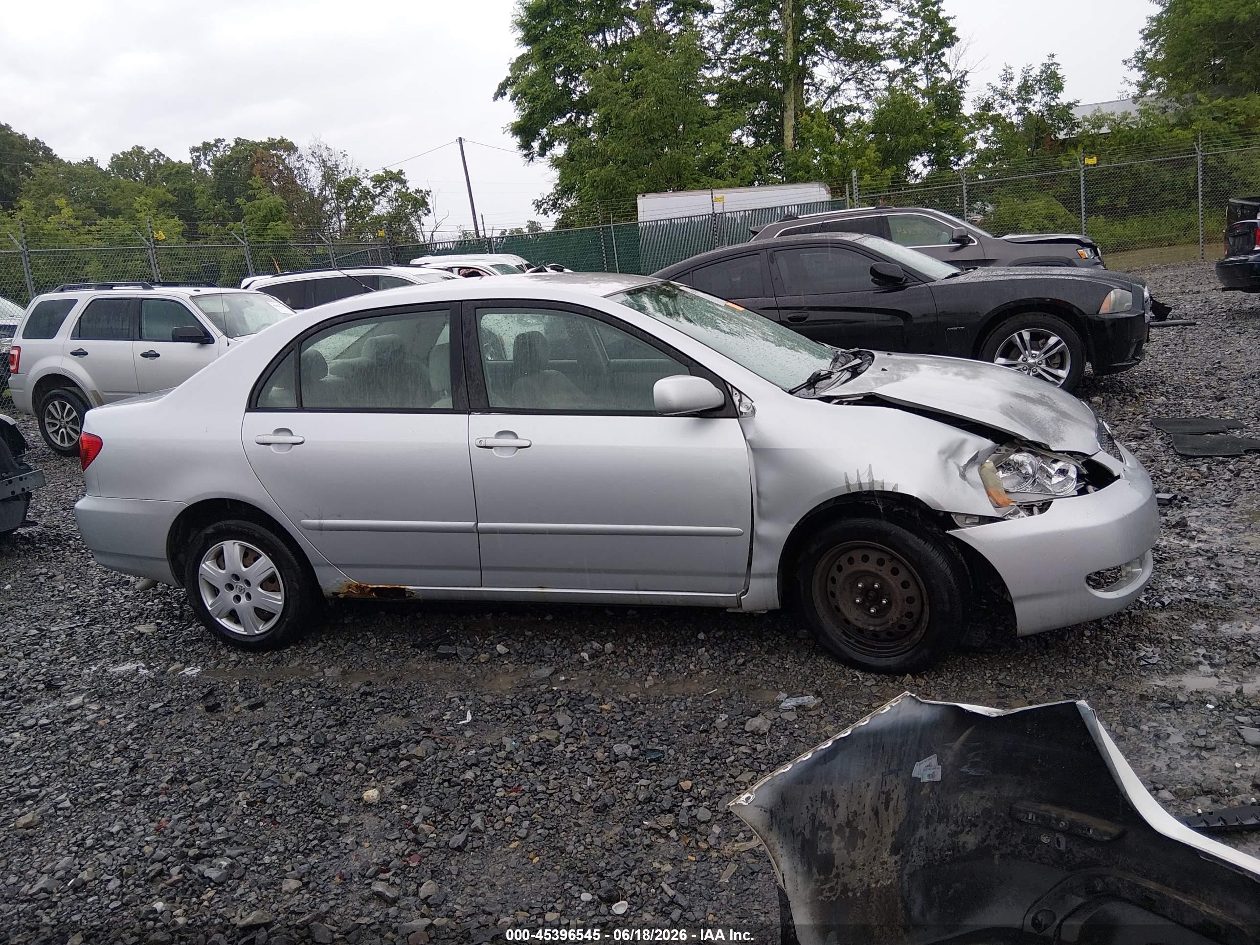 2006 Toyota Corolla Le Silver vin: JTDBR32E960086670