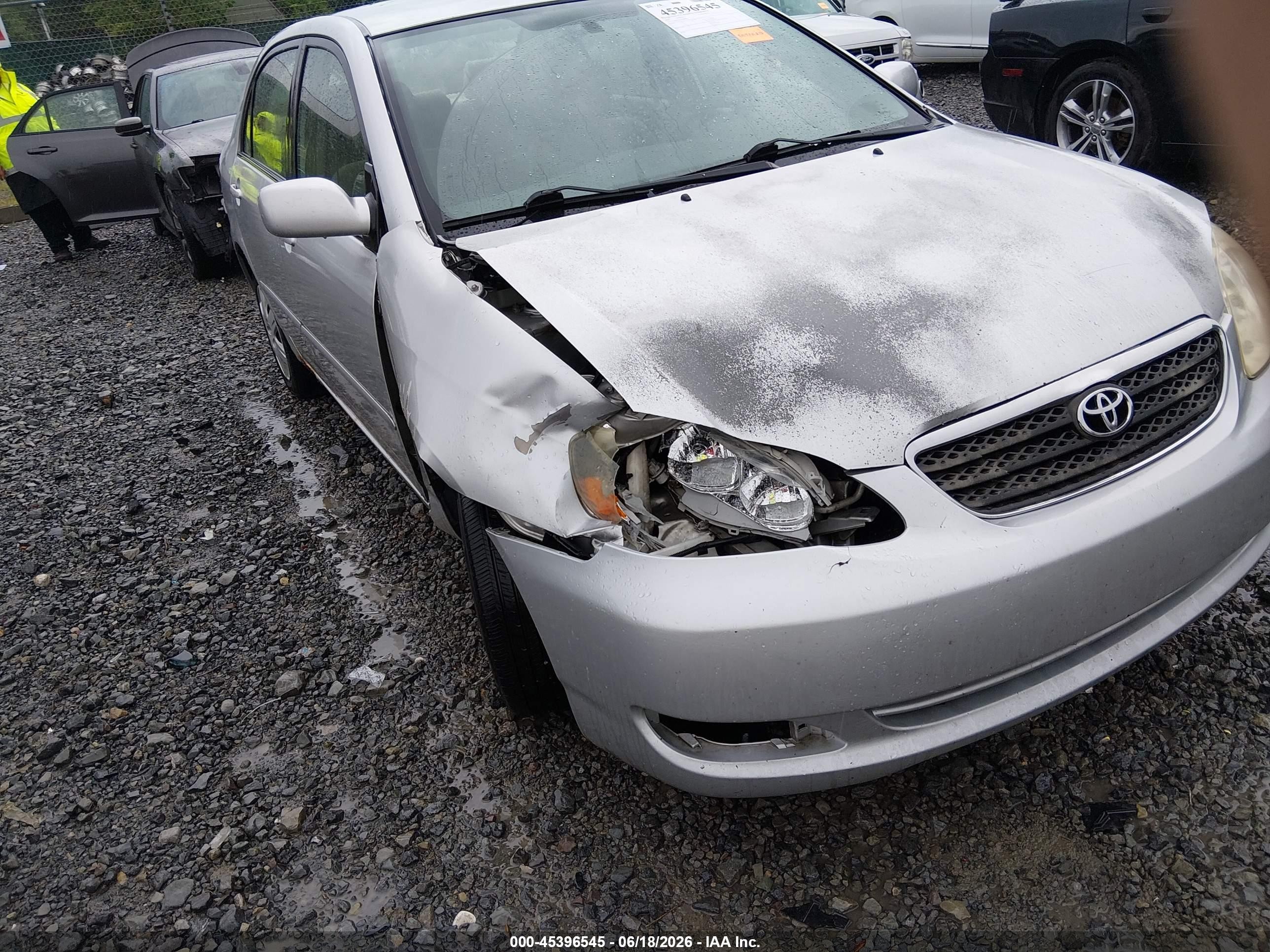 2006 Toyota Corolla Le Silver vin: JTDBR32E960086670