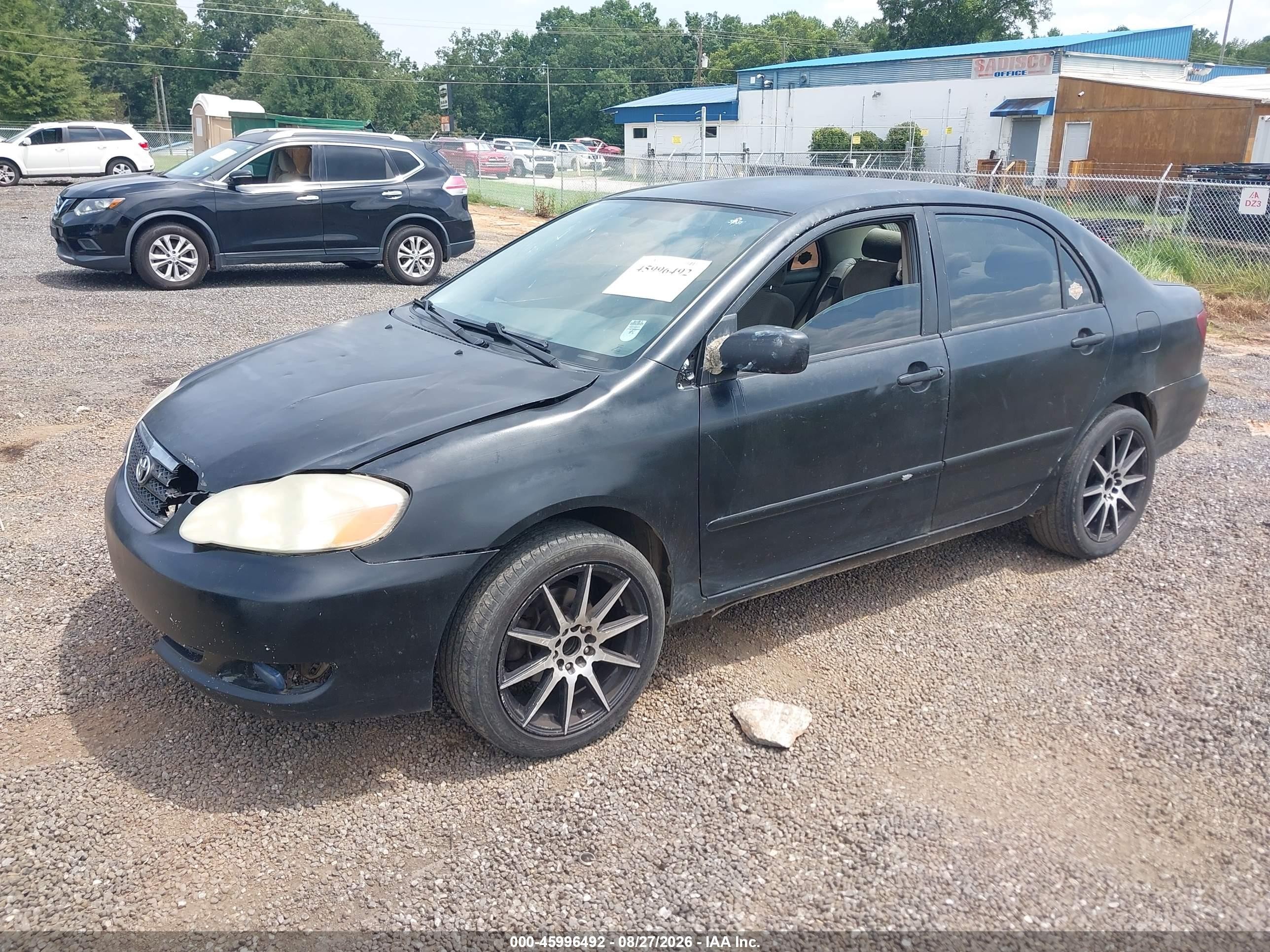 2006 Toyota Corolla Ce Черный vin: JTDBR32E960091125