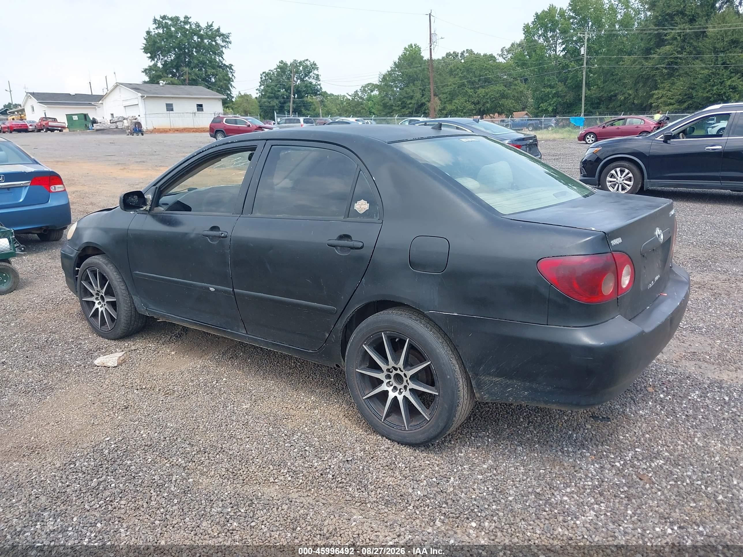 2006 Toyota Corolla Ce Черный vin: JTDBR32E960091125