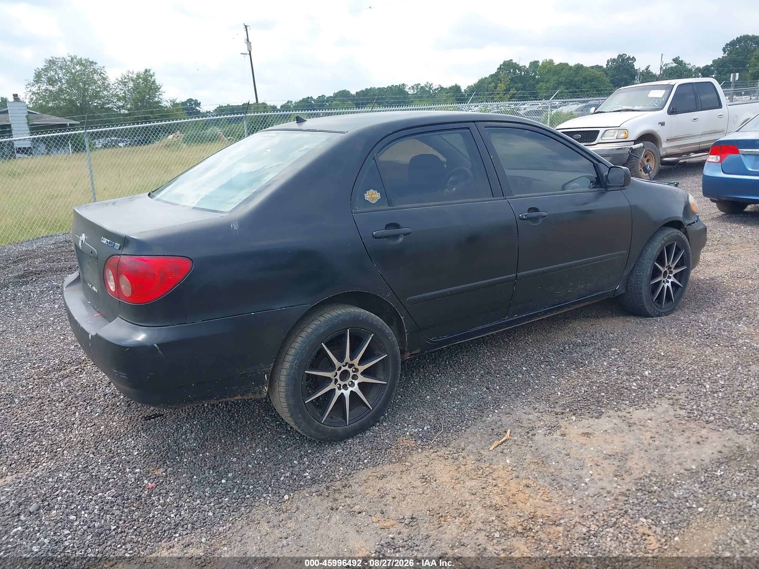 2006 Toyota Corolla Ce Черный vin: JTDBR32E960091125