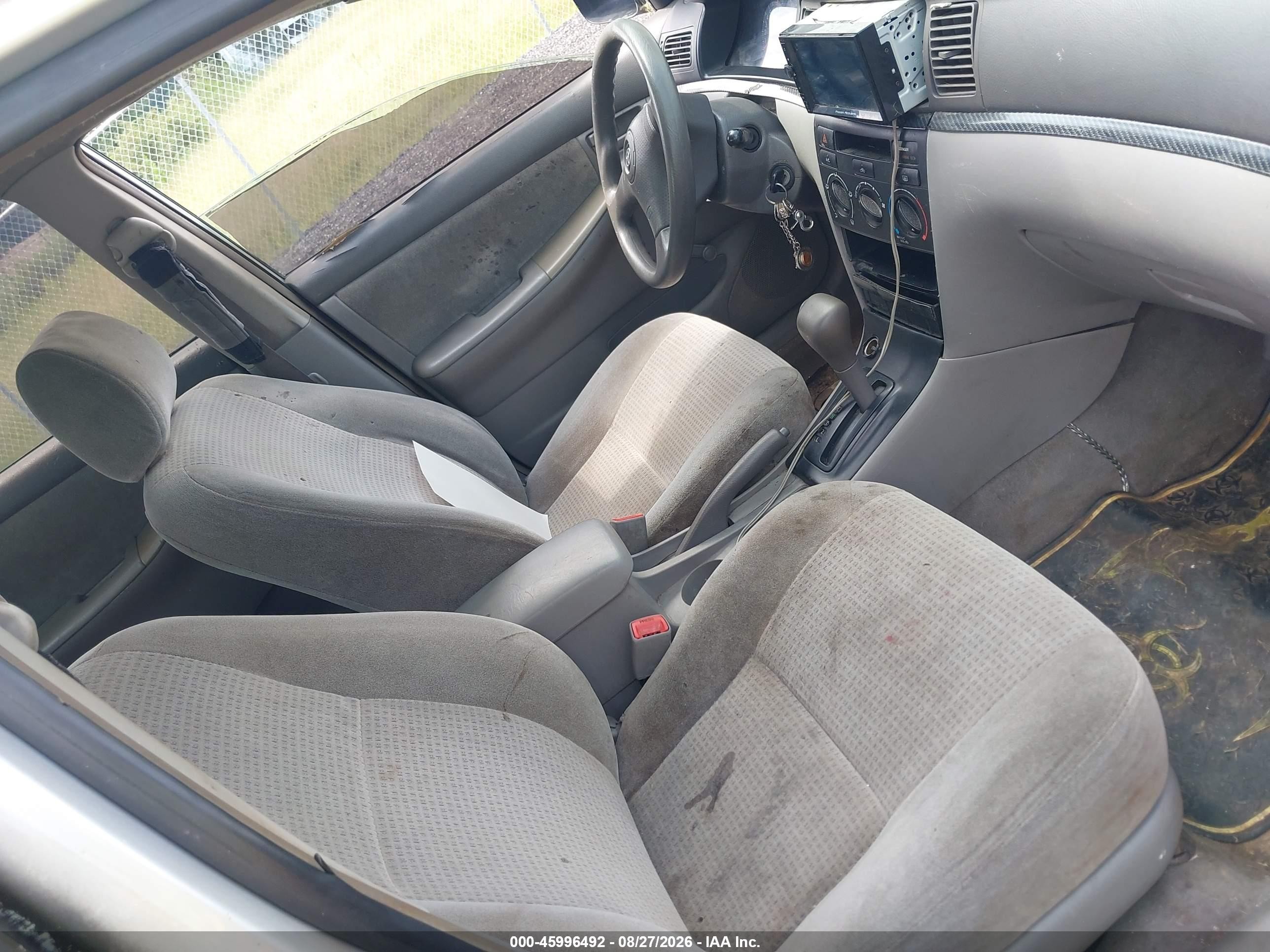 2006 Toyota Corolla Ce Черный vin: JTDBR32E960091125