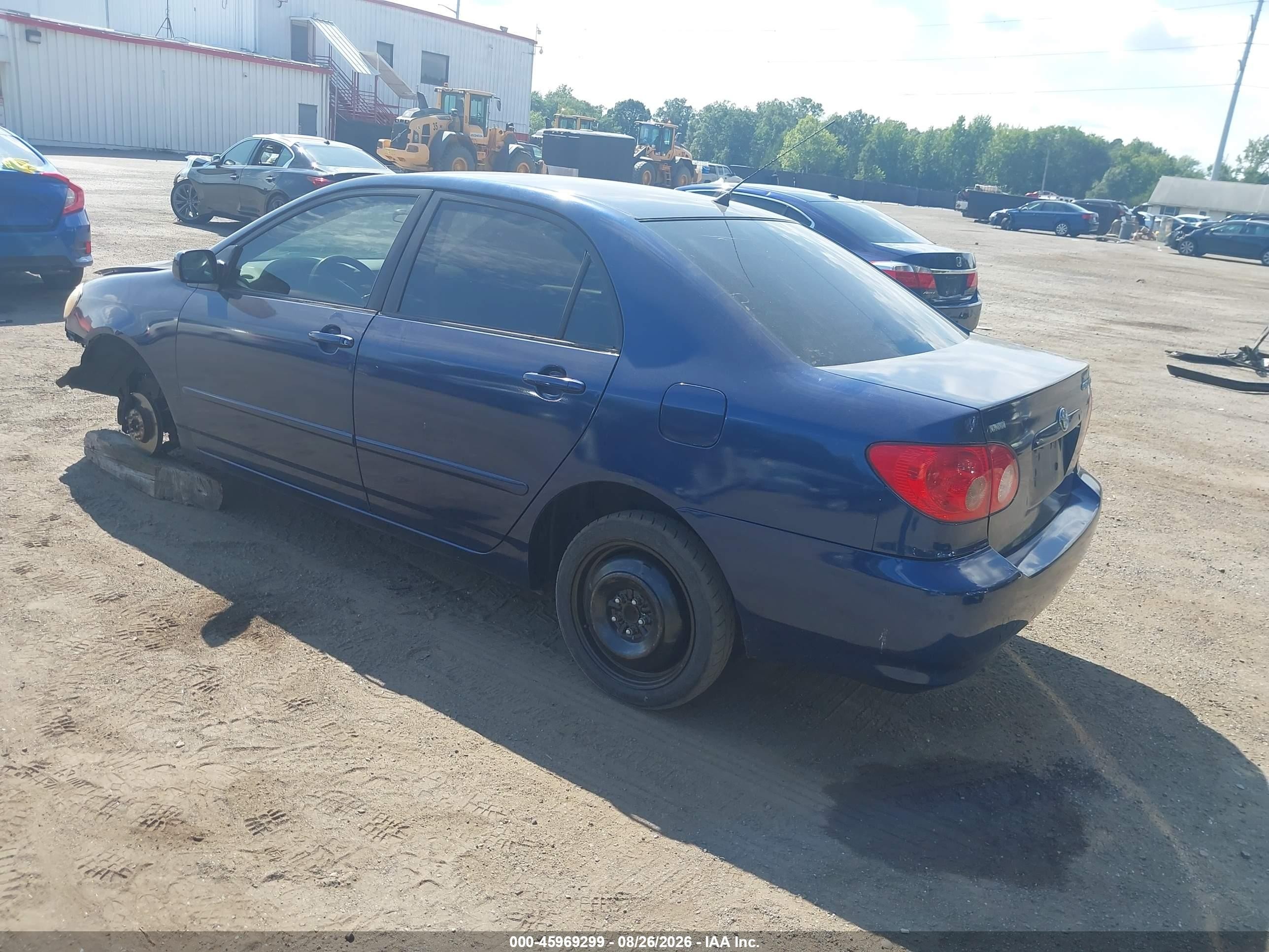 2006 Toyota Corolla Le Blue vin: JTDBR32E960093375