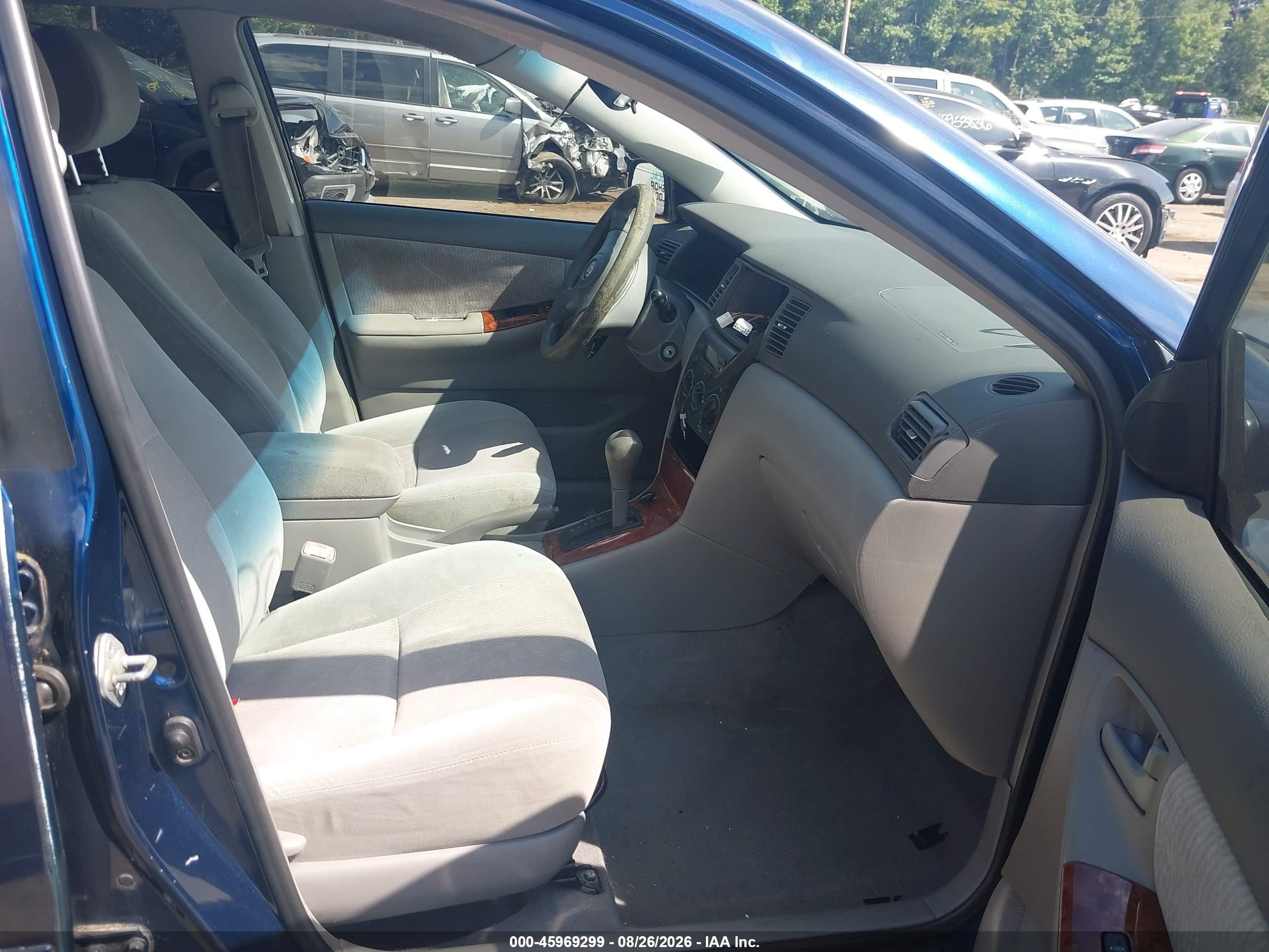 2006 Toyota Corolla Le Blue vin: JTDBR32E960093375