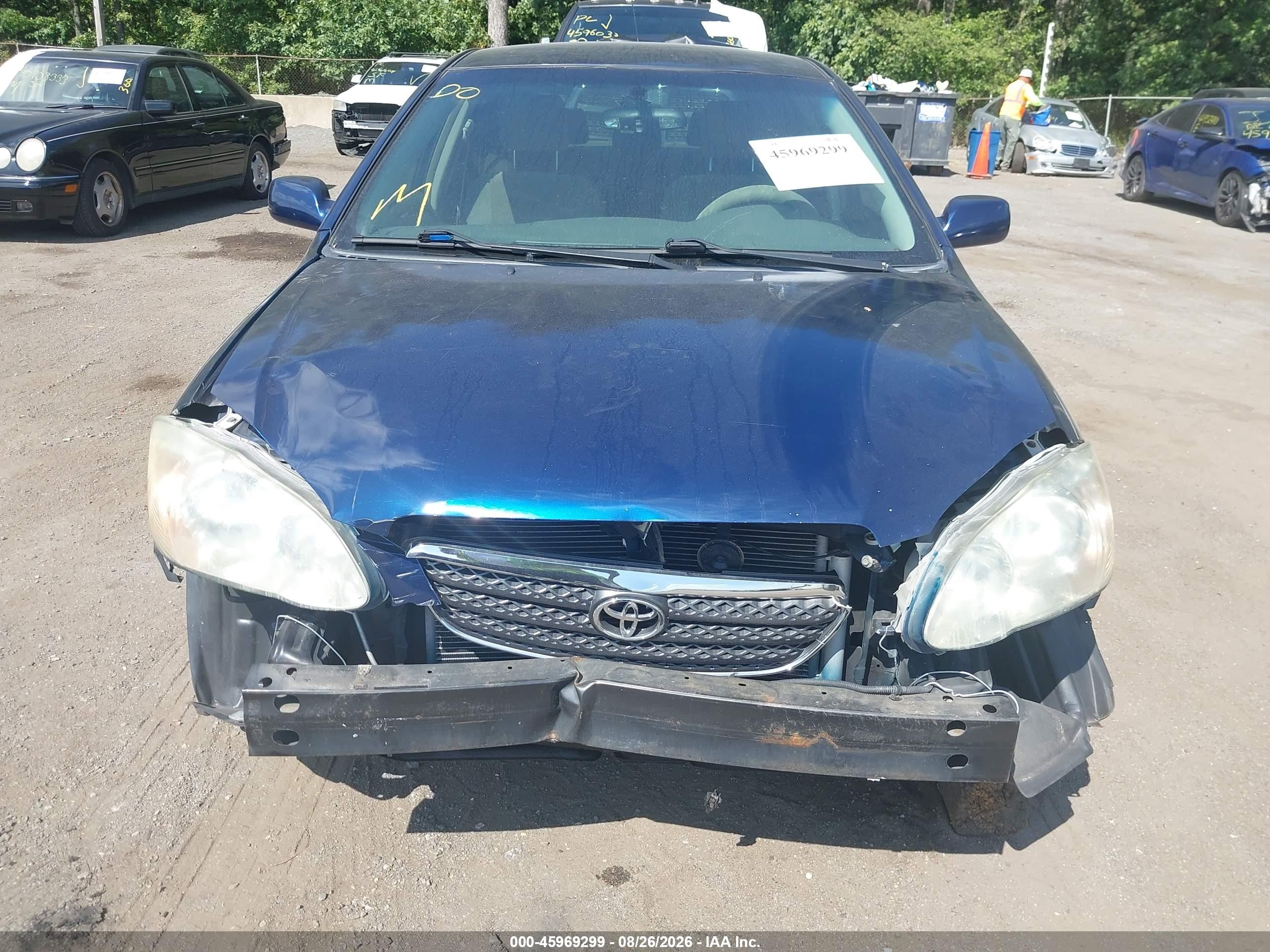 2006 Toyota Corolla Le Blue vin: JTDBR32E960093375