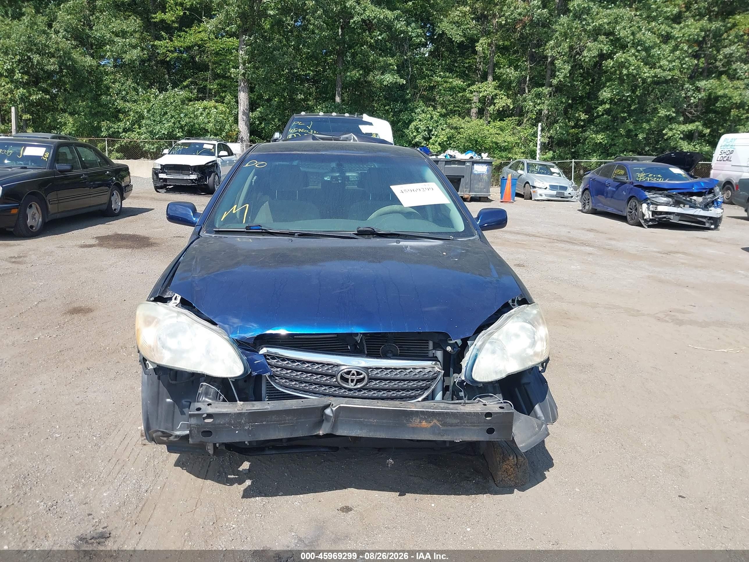 2006 Toyota Corolla Le Blue vin: JTDBR32E960093375