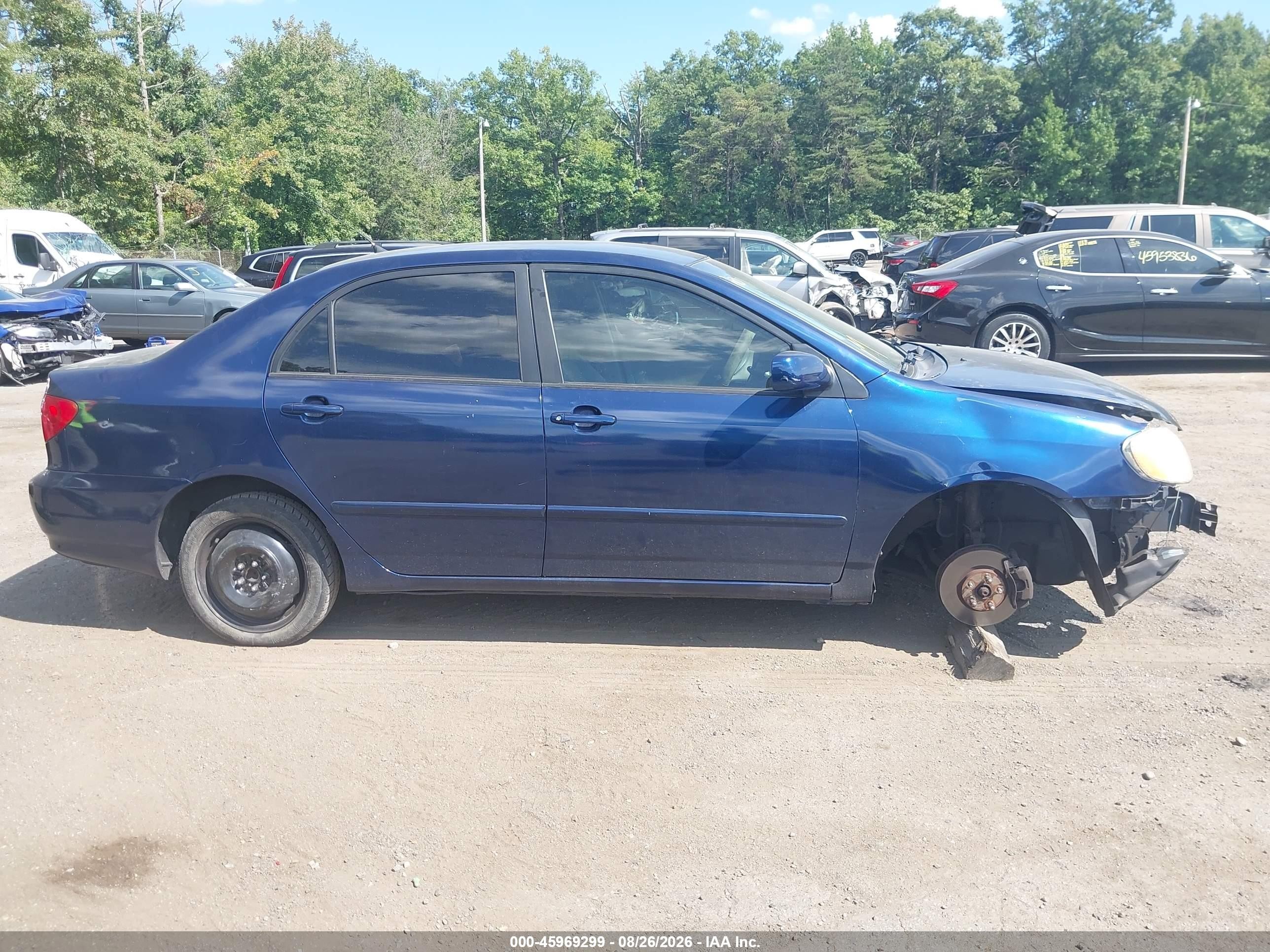 2006 Toyota Corolla Le Blue vin: JTDBR32E960093375