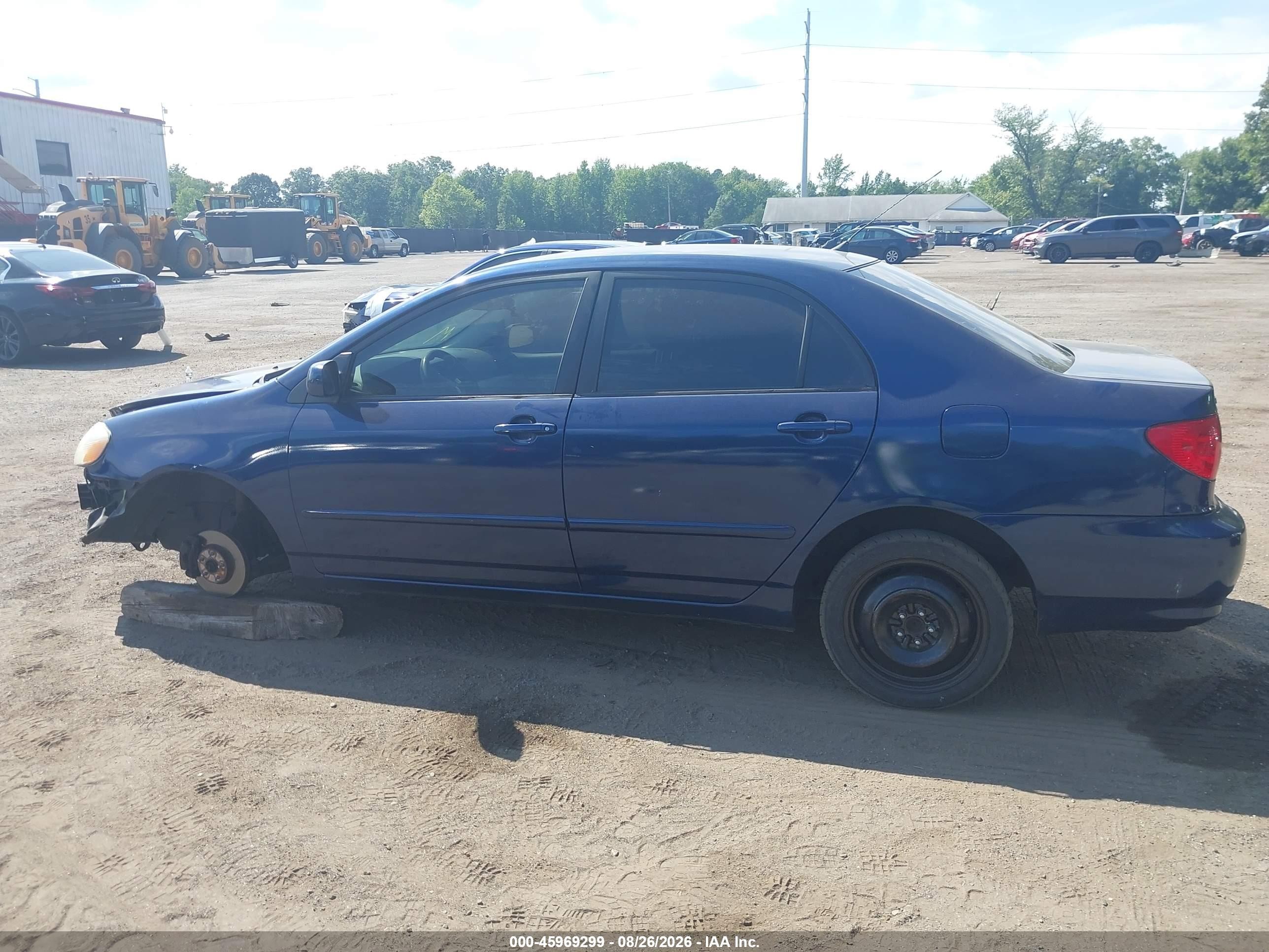 2006 Toyota Corolla Le Blue vin: JTDBR32E960093375