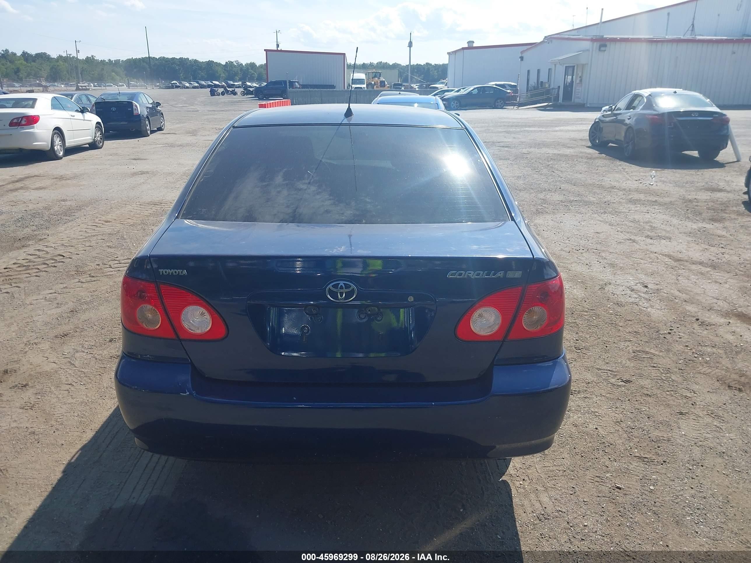 2006 Toyota Corolla Le Blue vin: JTDBR32E960093375