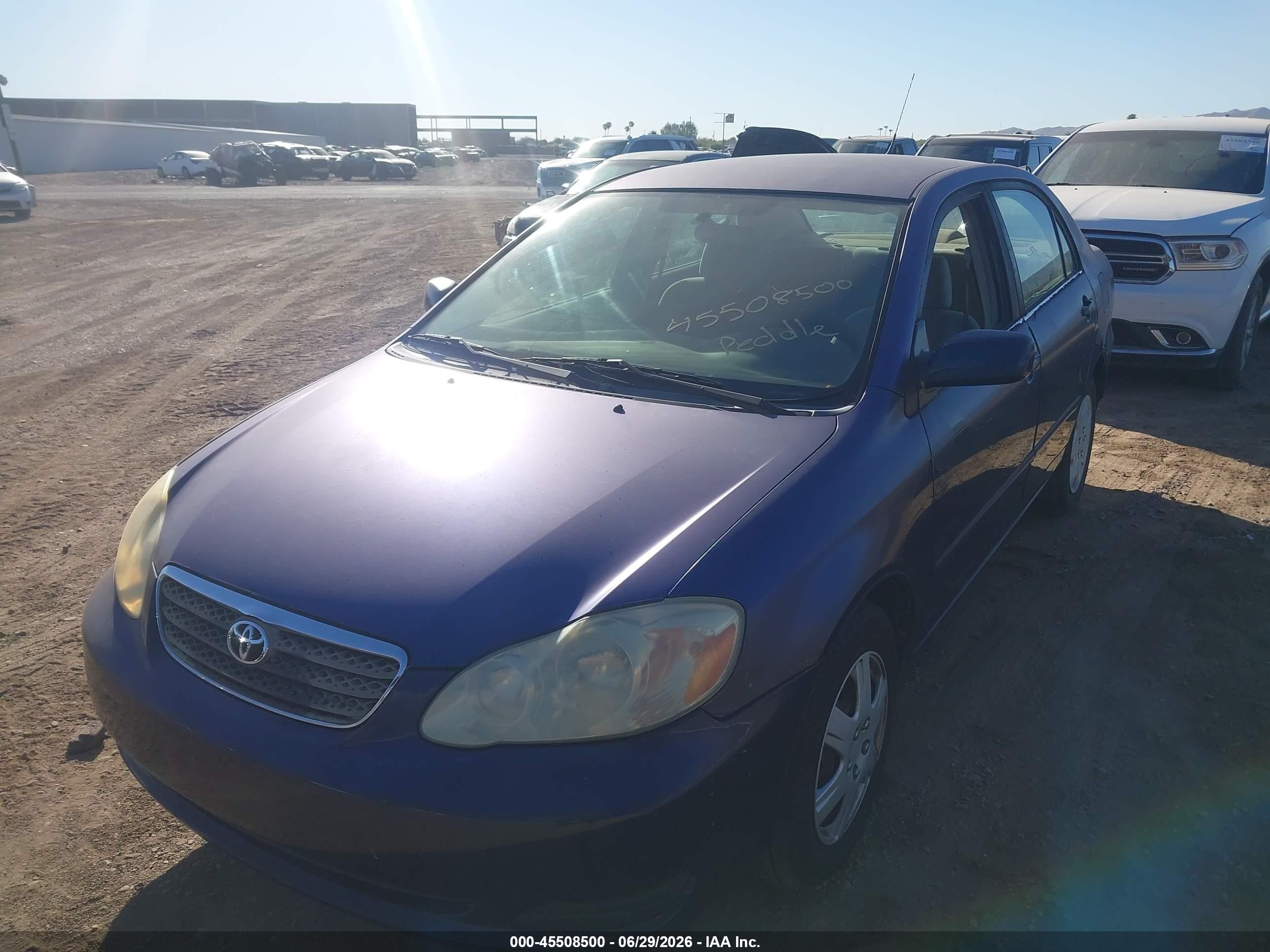 2006 Toyota Corolla Le Blue vin: JTDBR32E960099371