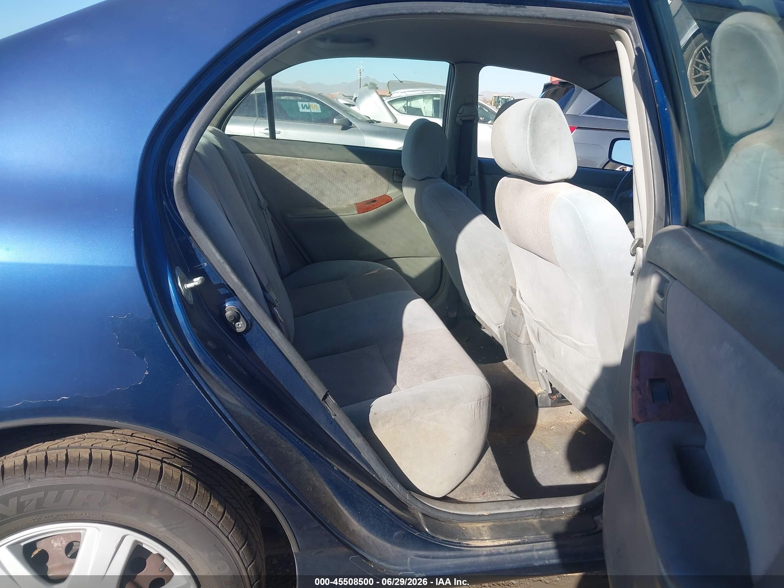 2006 Toyota Corolla Le Blue vin: JTDBR32E960099371