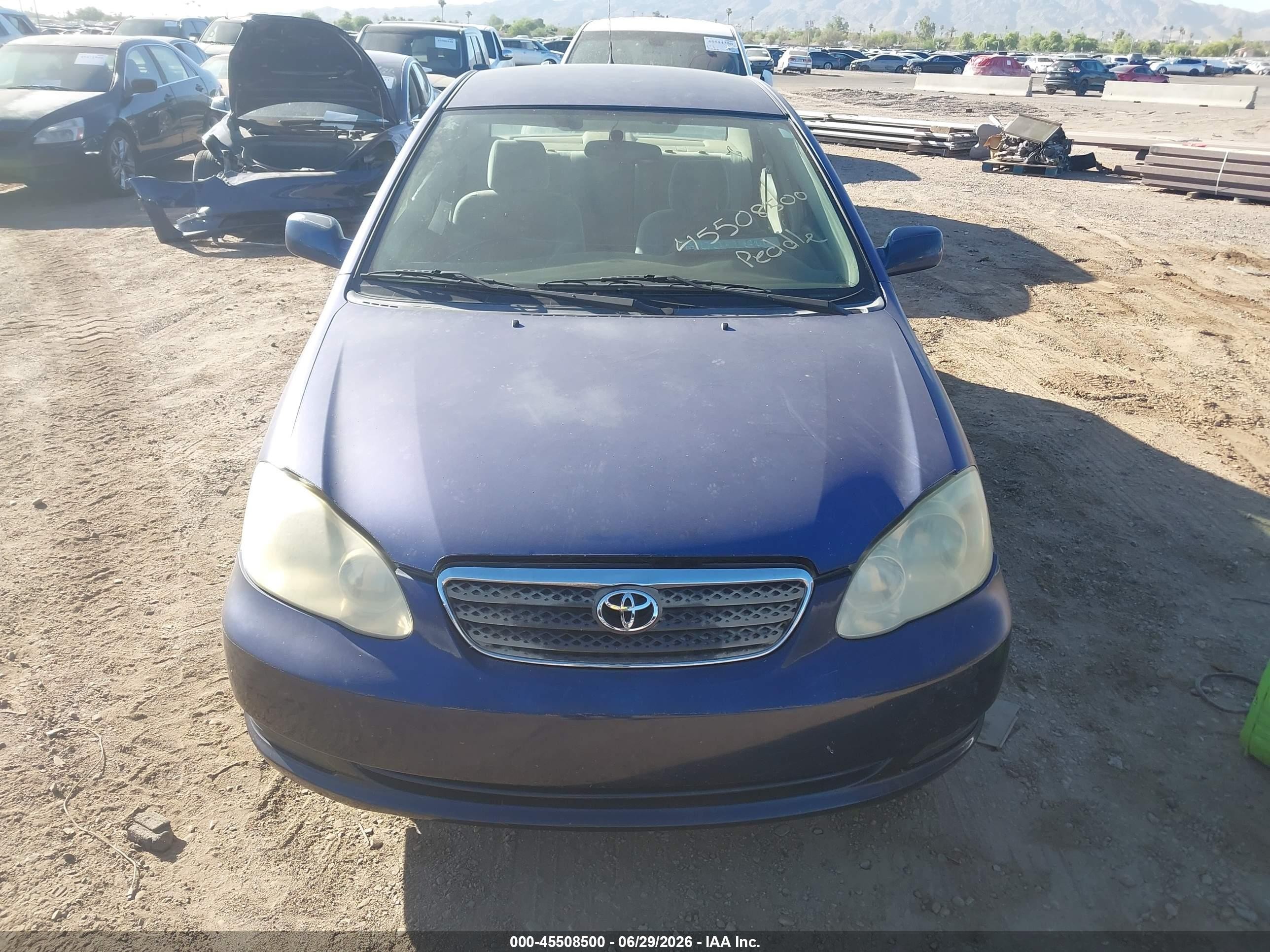 2006 Toyota Corolla Le Blue vin: JTDBR32E960099371