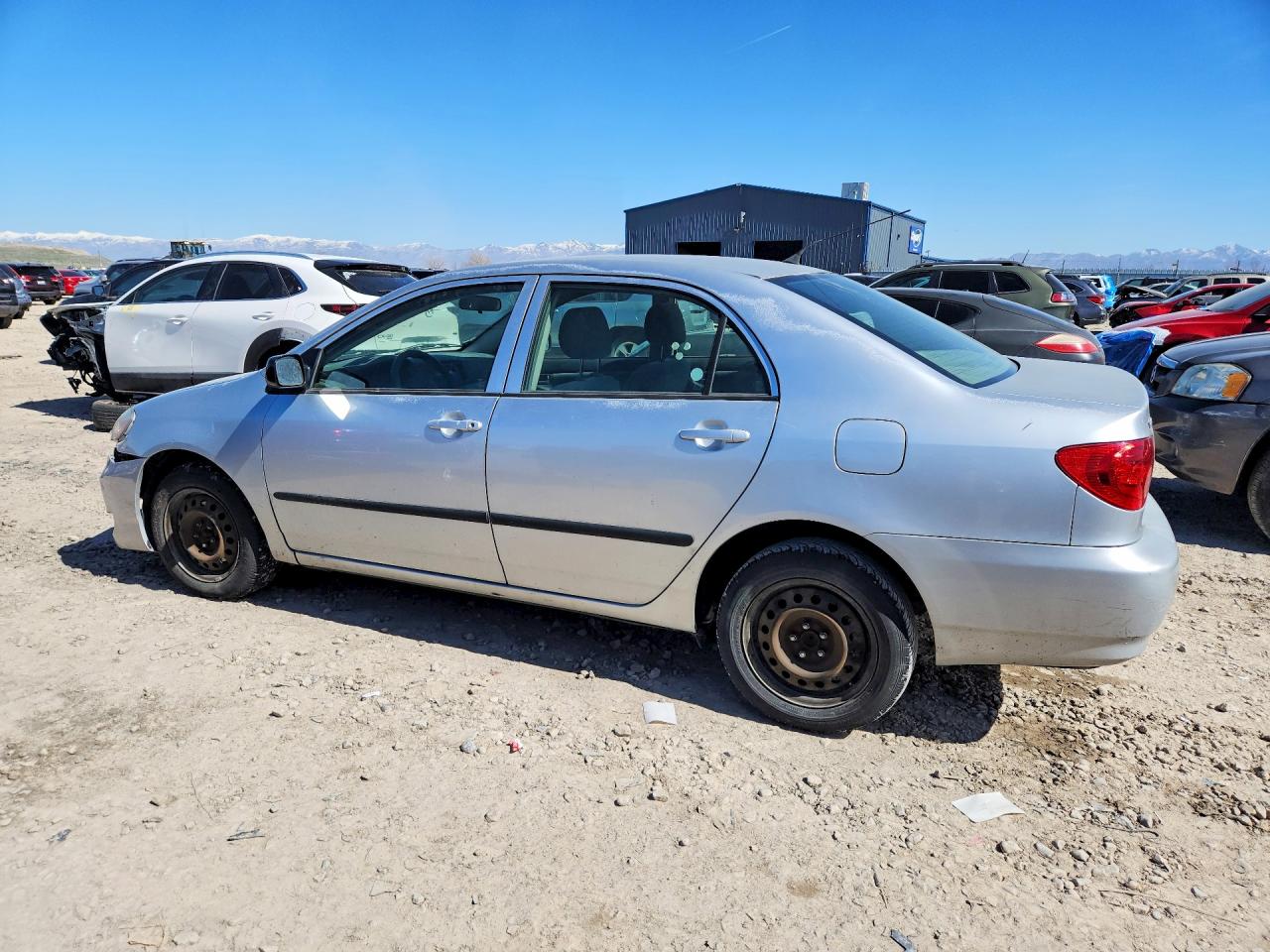 2007 Toyota Corolla Ce Silver vin: JTDBR32E970135089