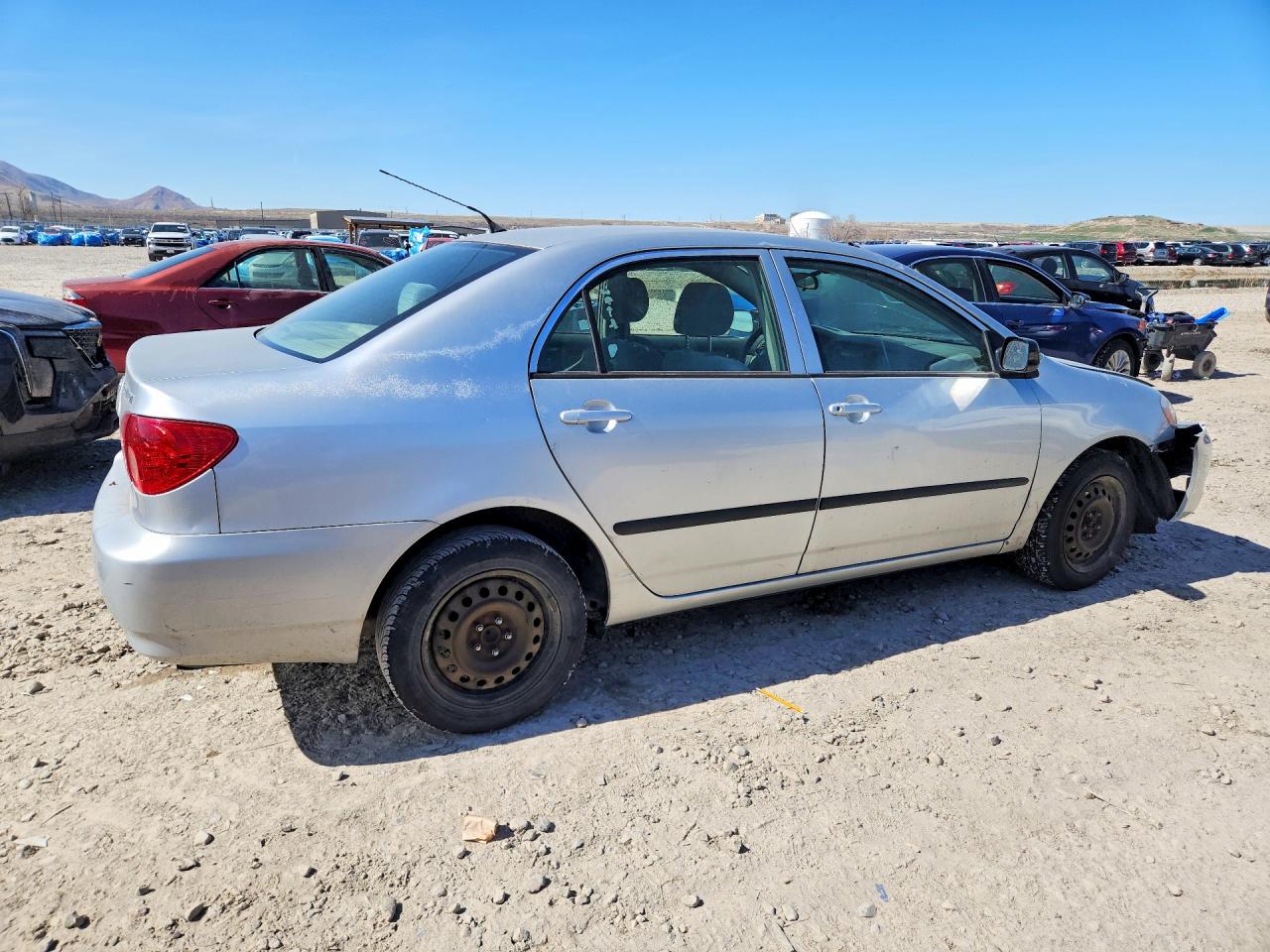 2007 Toyota Corolla Ce Silver vin: JTDBR32E970135089