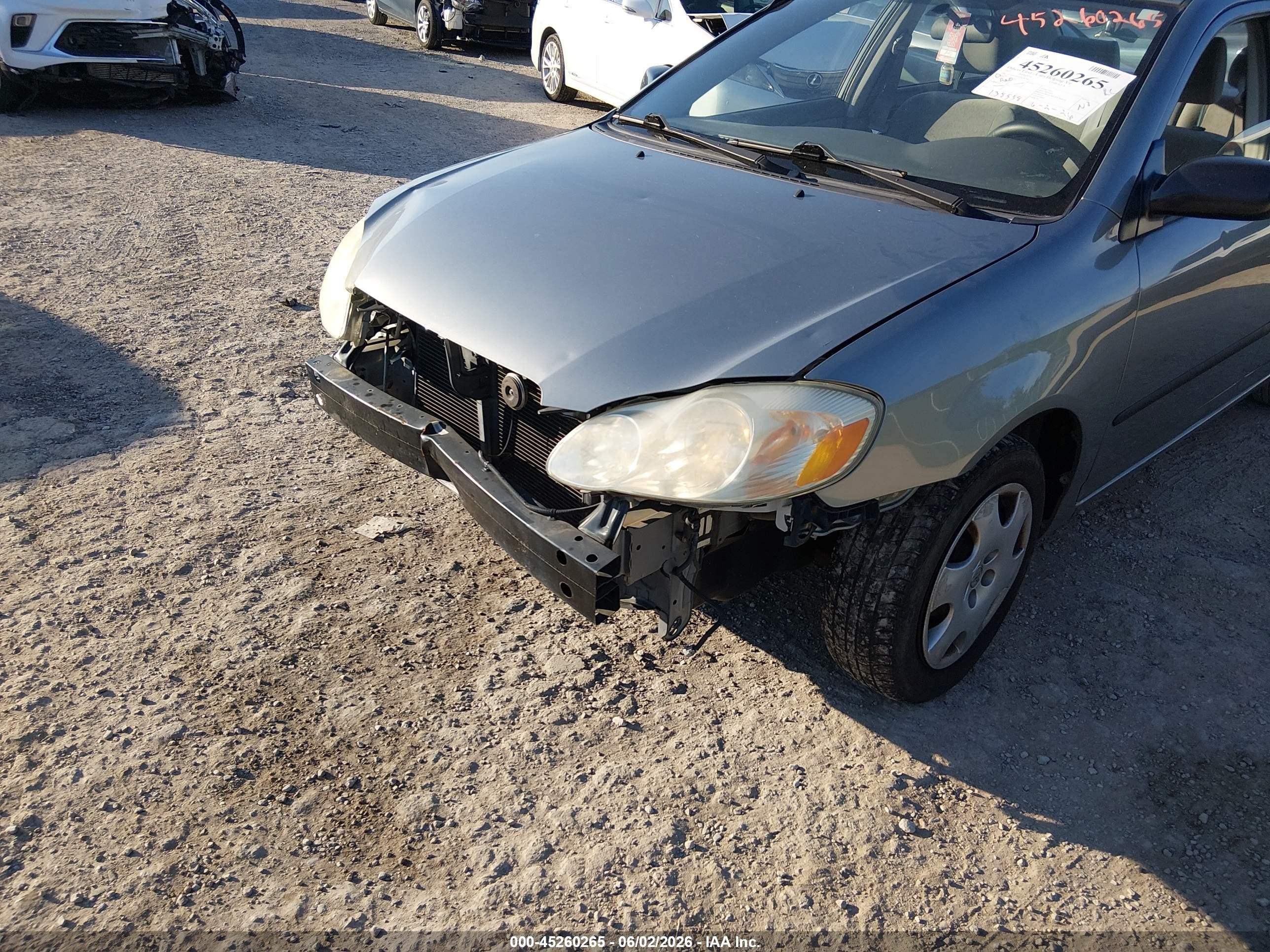 2003 Toyota Corolla Ce Серый vin: JTDBR32EX30038784