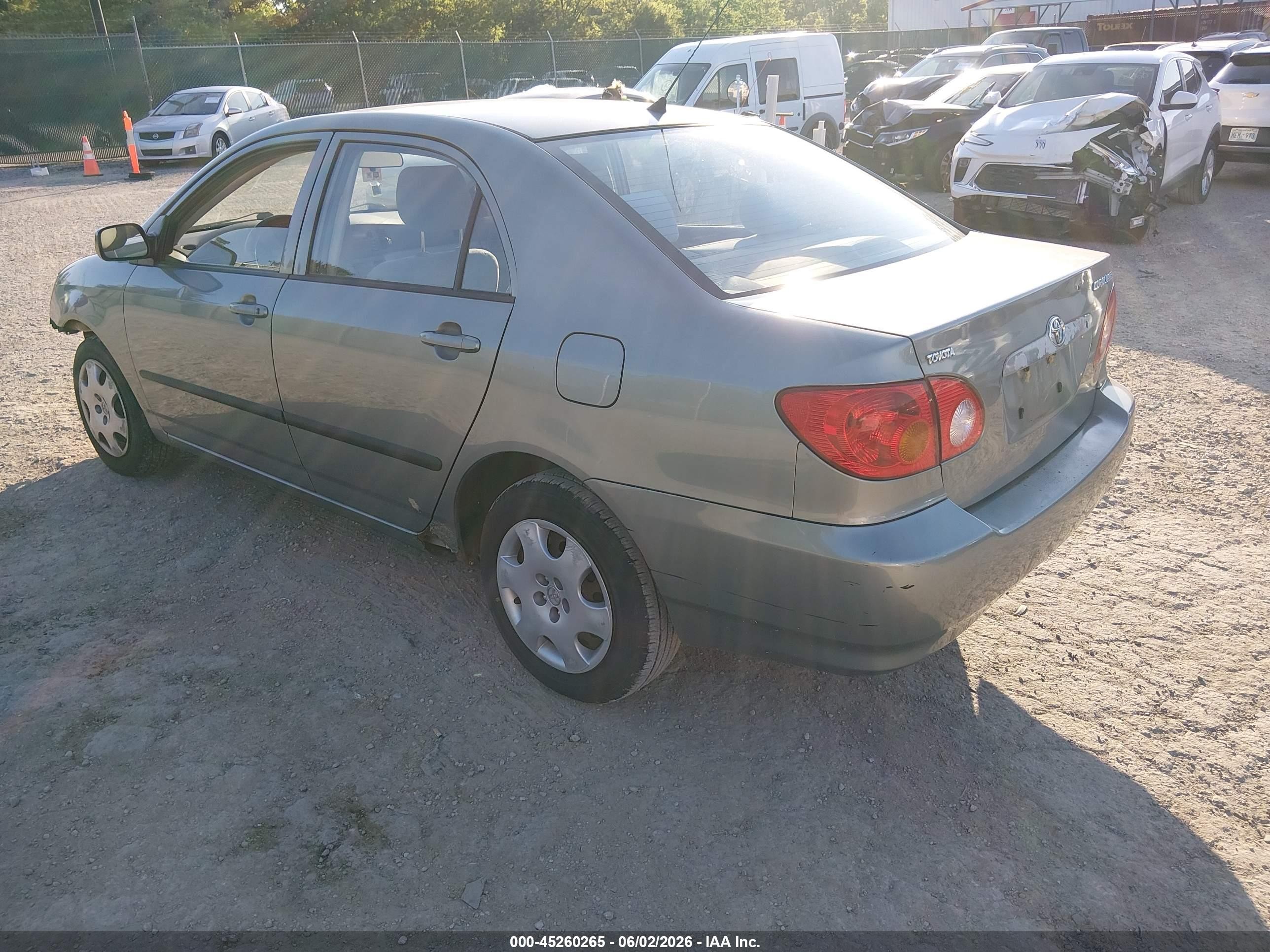 2003 Toyota Corolla Ce Серый vin: JTDBR32EX30038784