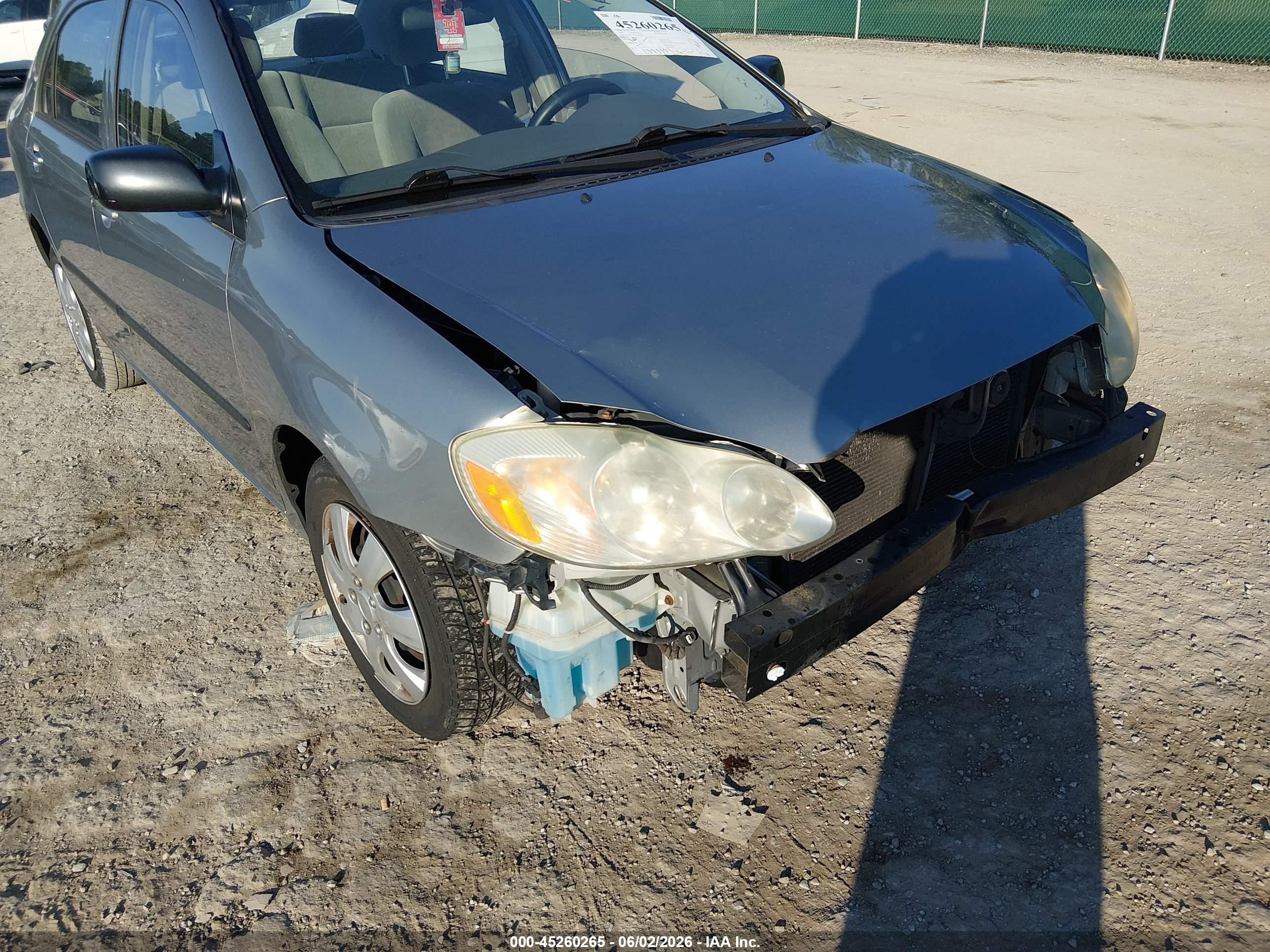 2003 Toyota Corolla Ce Серый vin: JTDBR32EX30038784