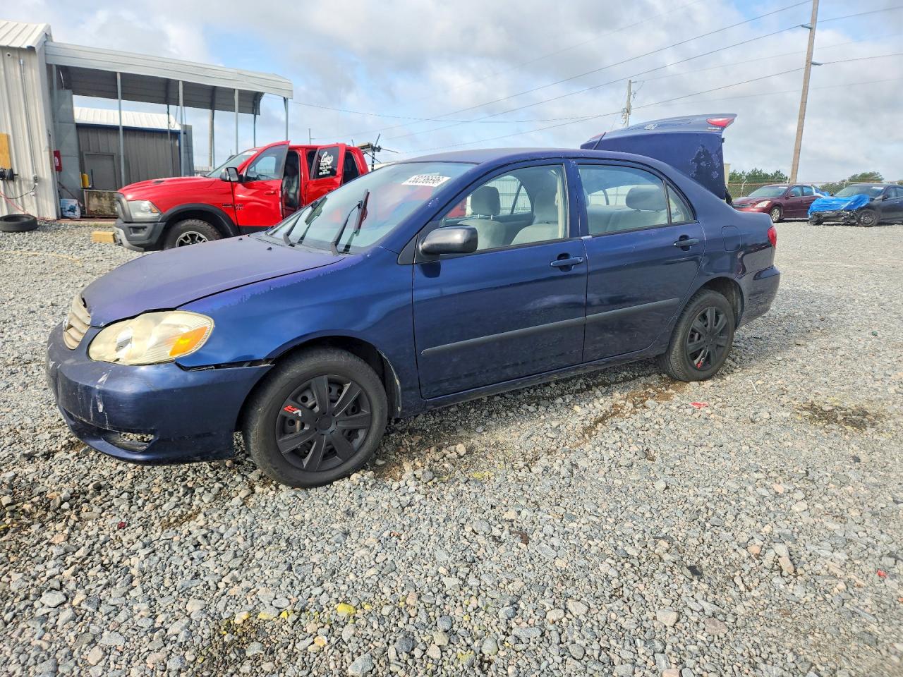 2003 Toyota Corolla Ce Blue vin: JTDBR32EX32011301