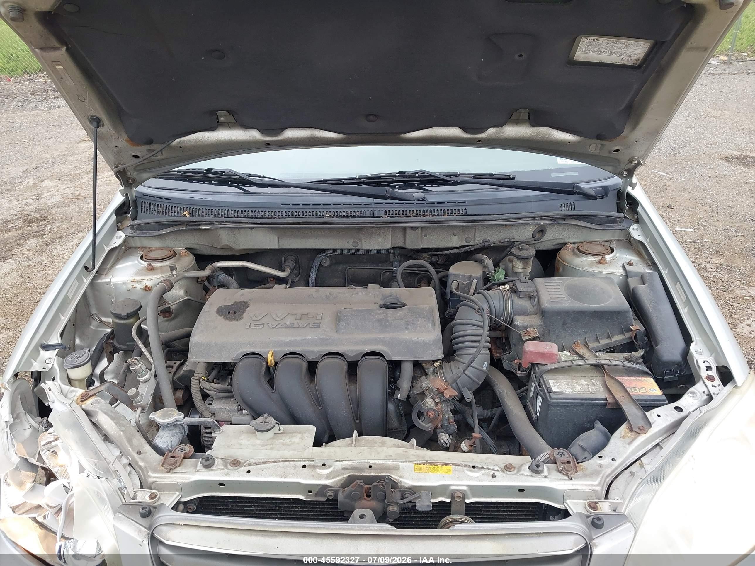 2004 Toyota Corolla Le Silver vin: JTDBR32EX42033705